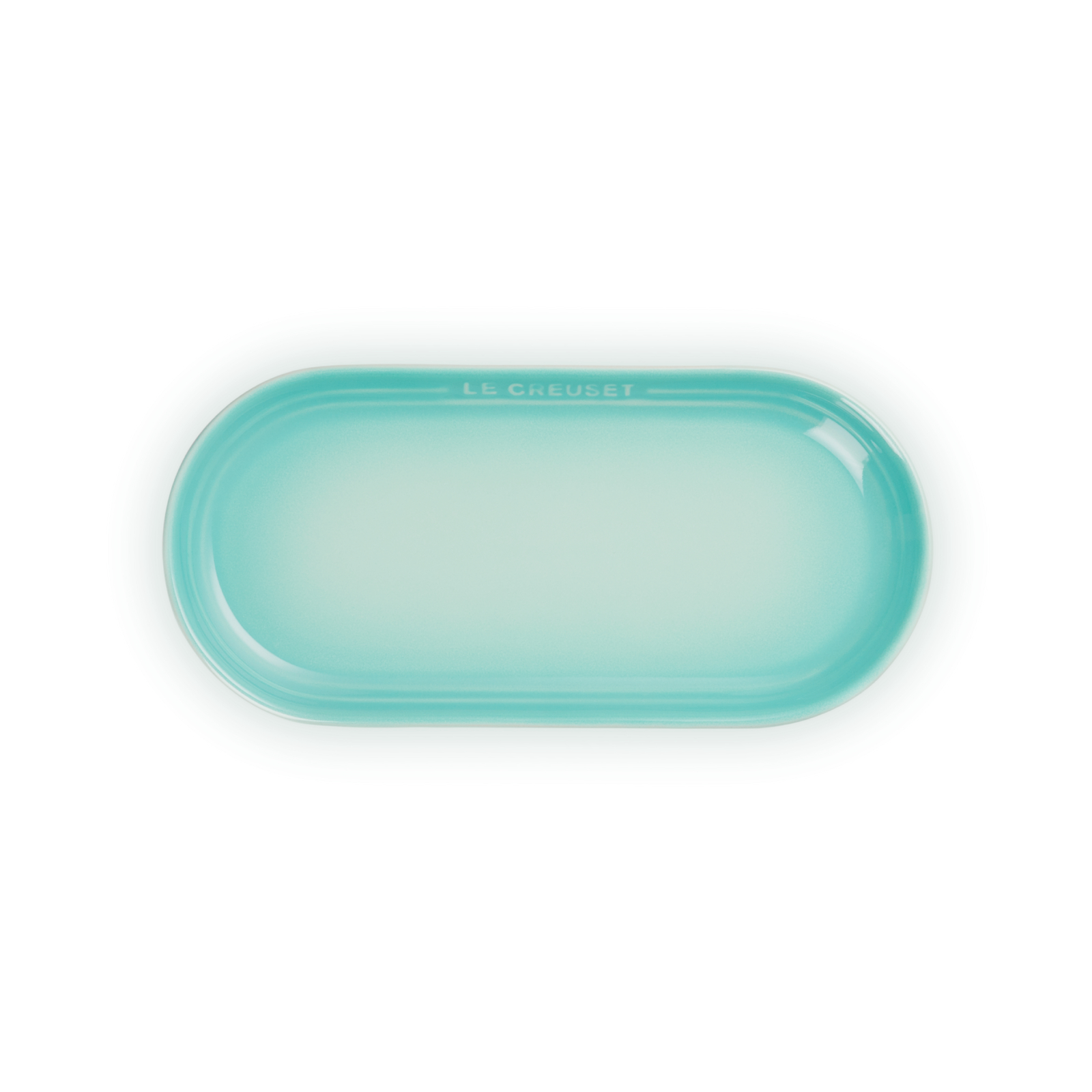 Oblong Plate Cool Mint 25cm