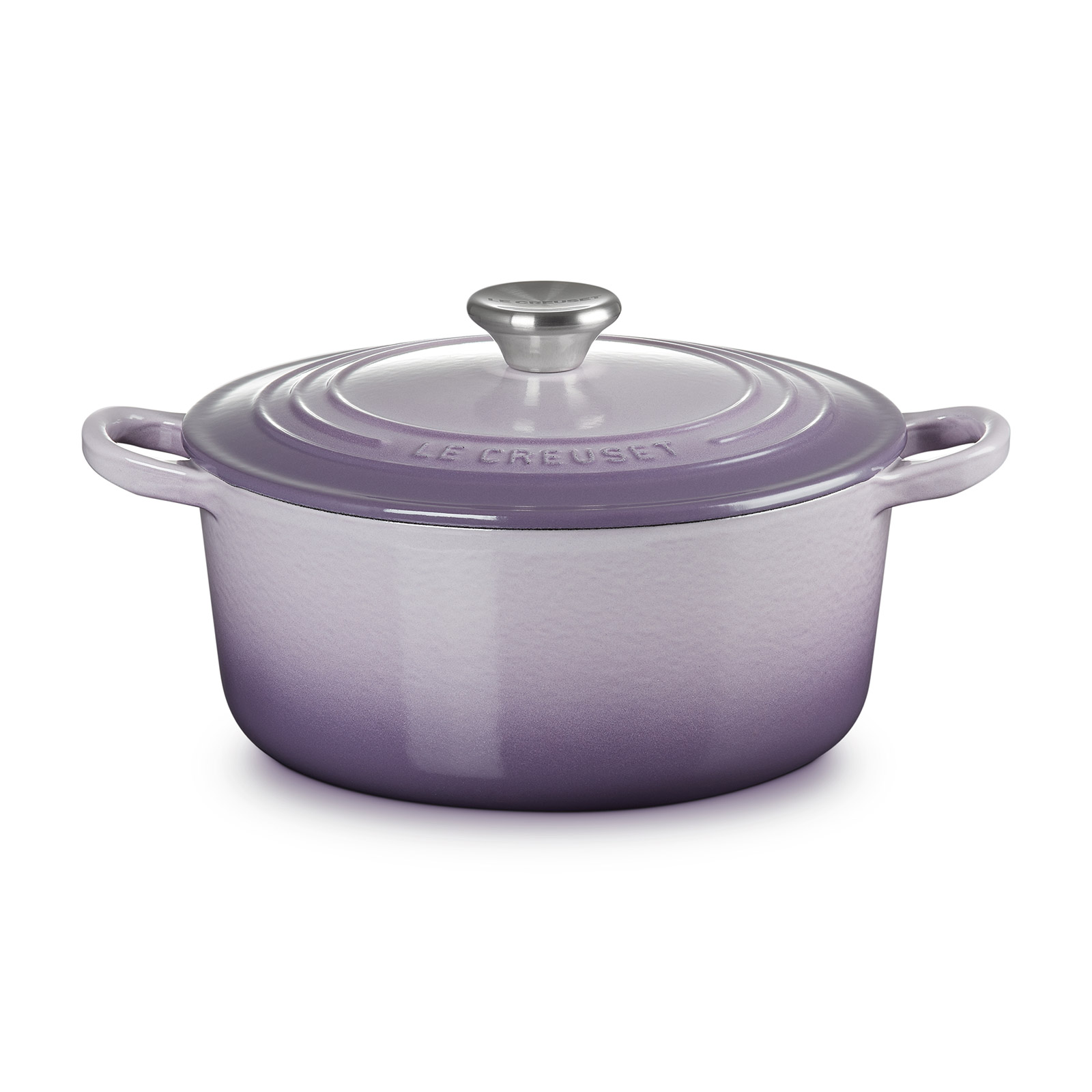 Round French Oven Bluebell Purple 22cm