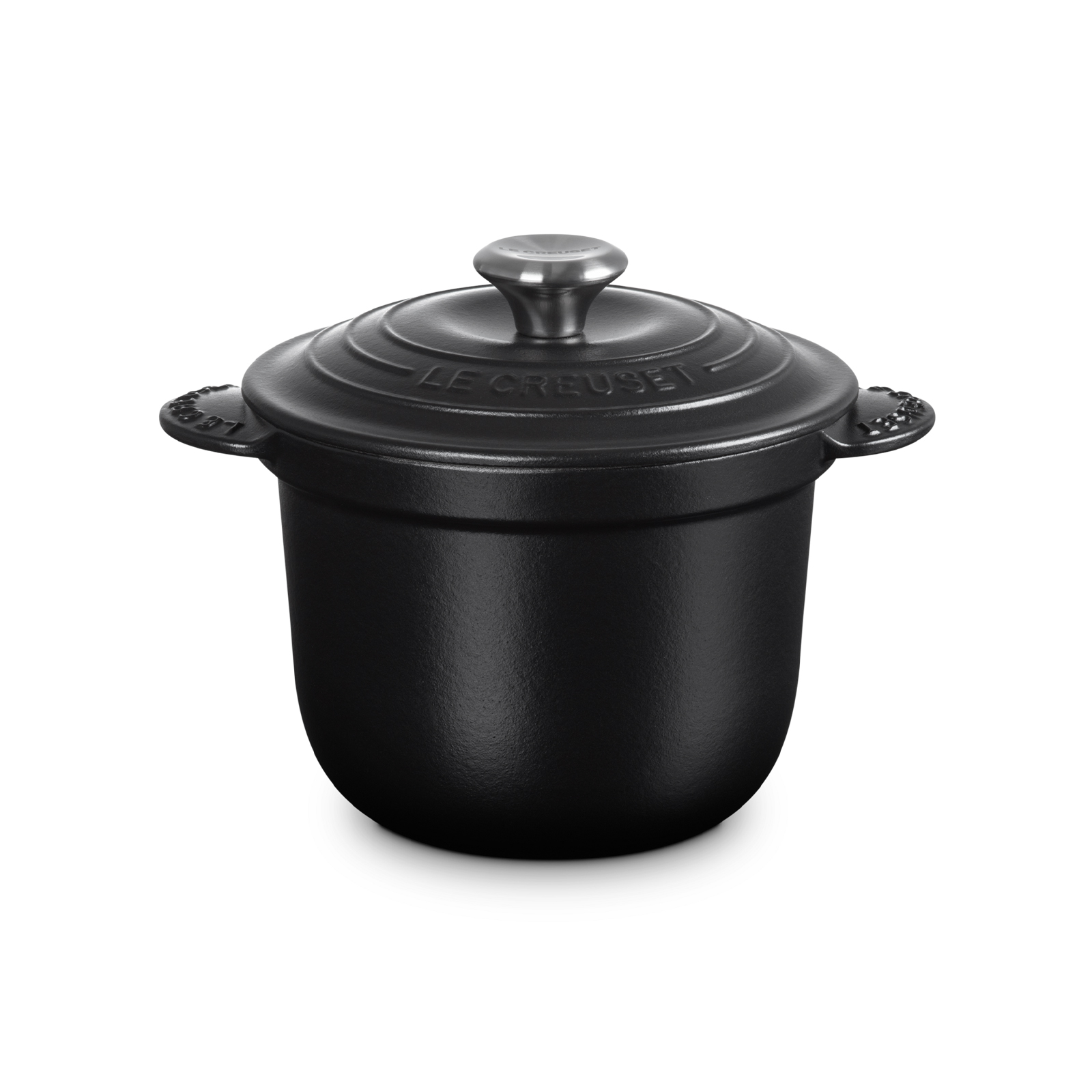 Rice Pot Matte Black 18cm SS Knob