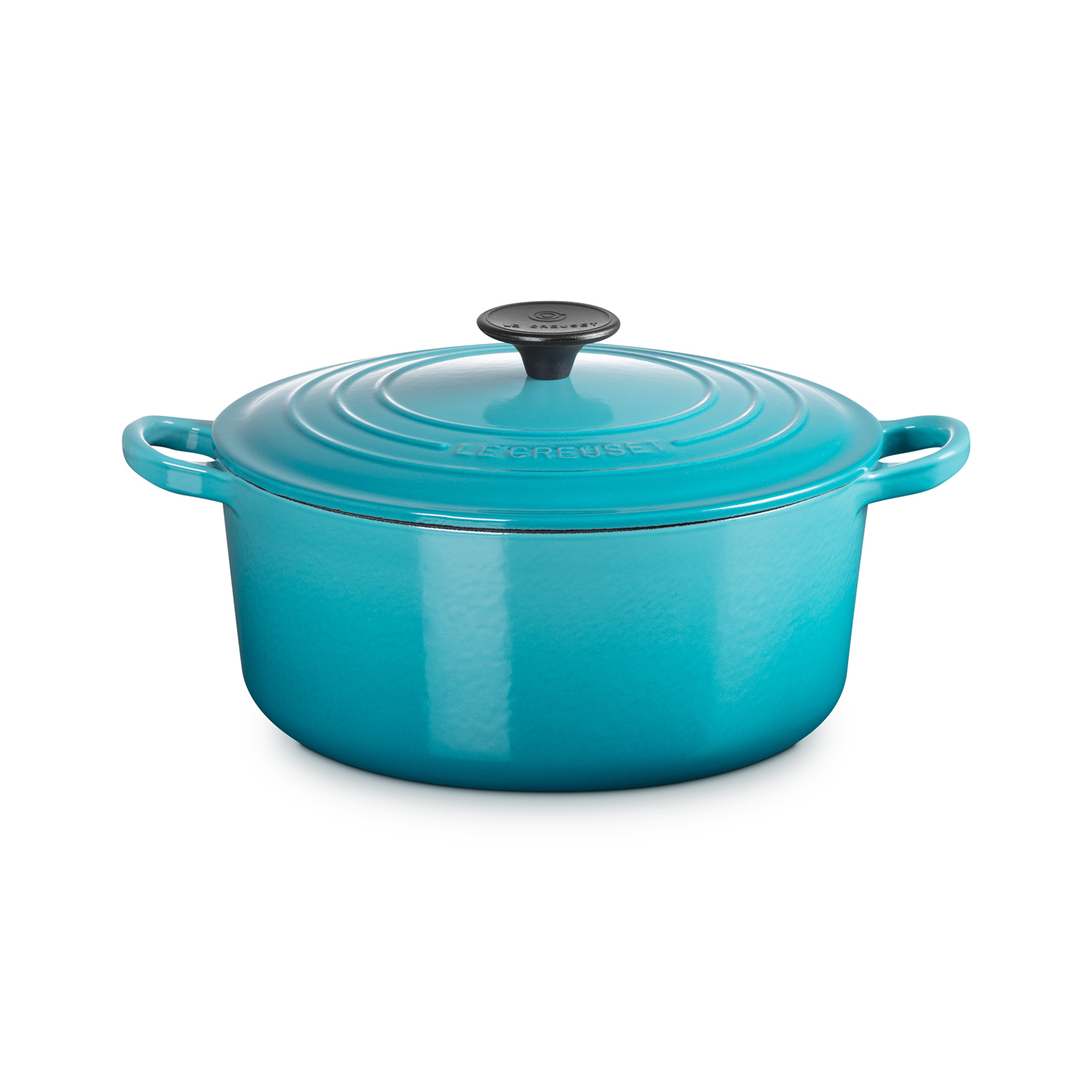 Round French Oven Caribbean Blue 24cm Phenolic Knob