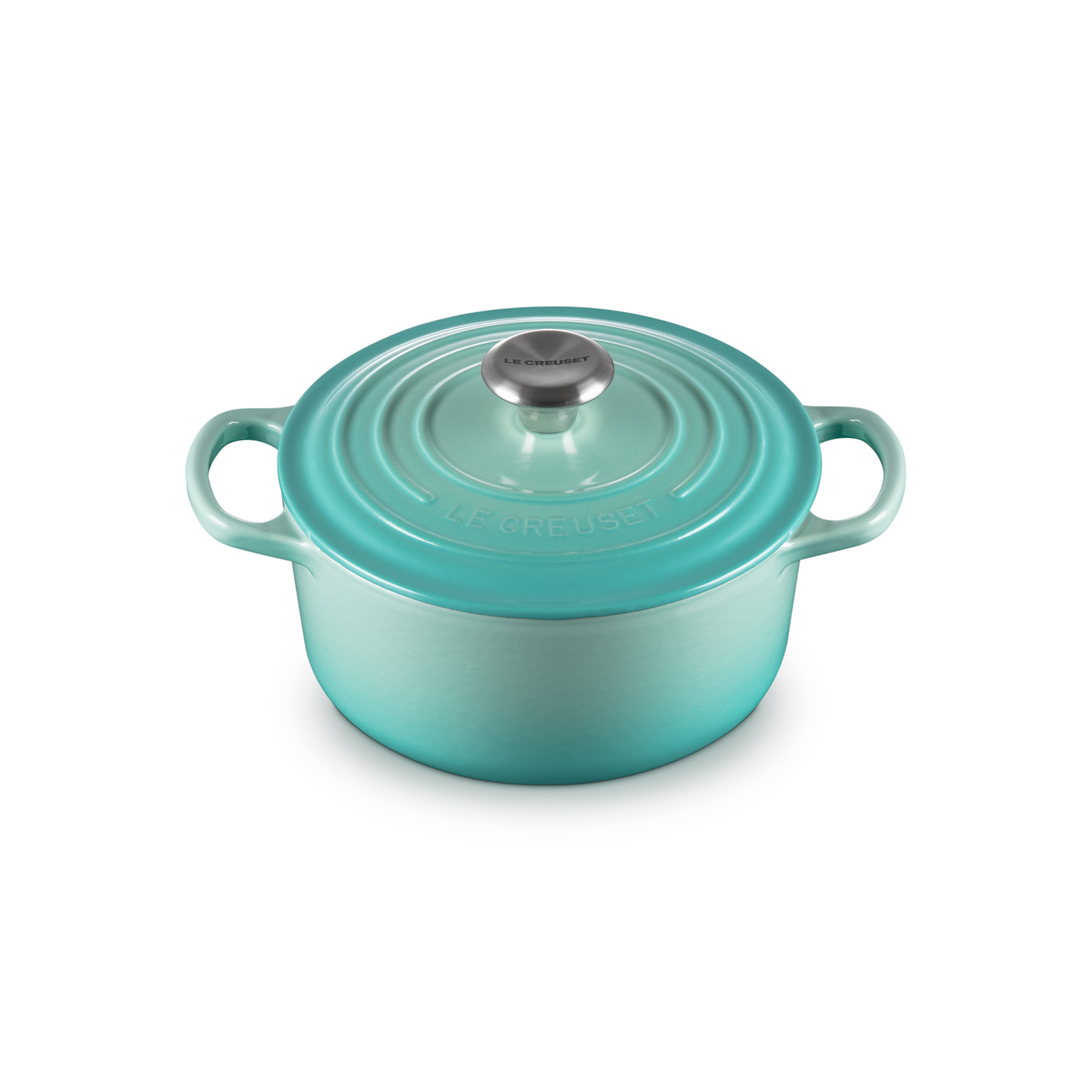 Round French Oven Silver Knob image number 1