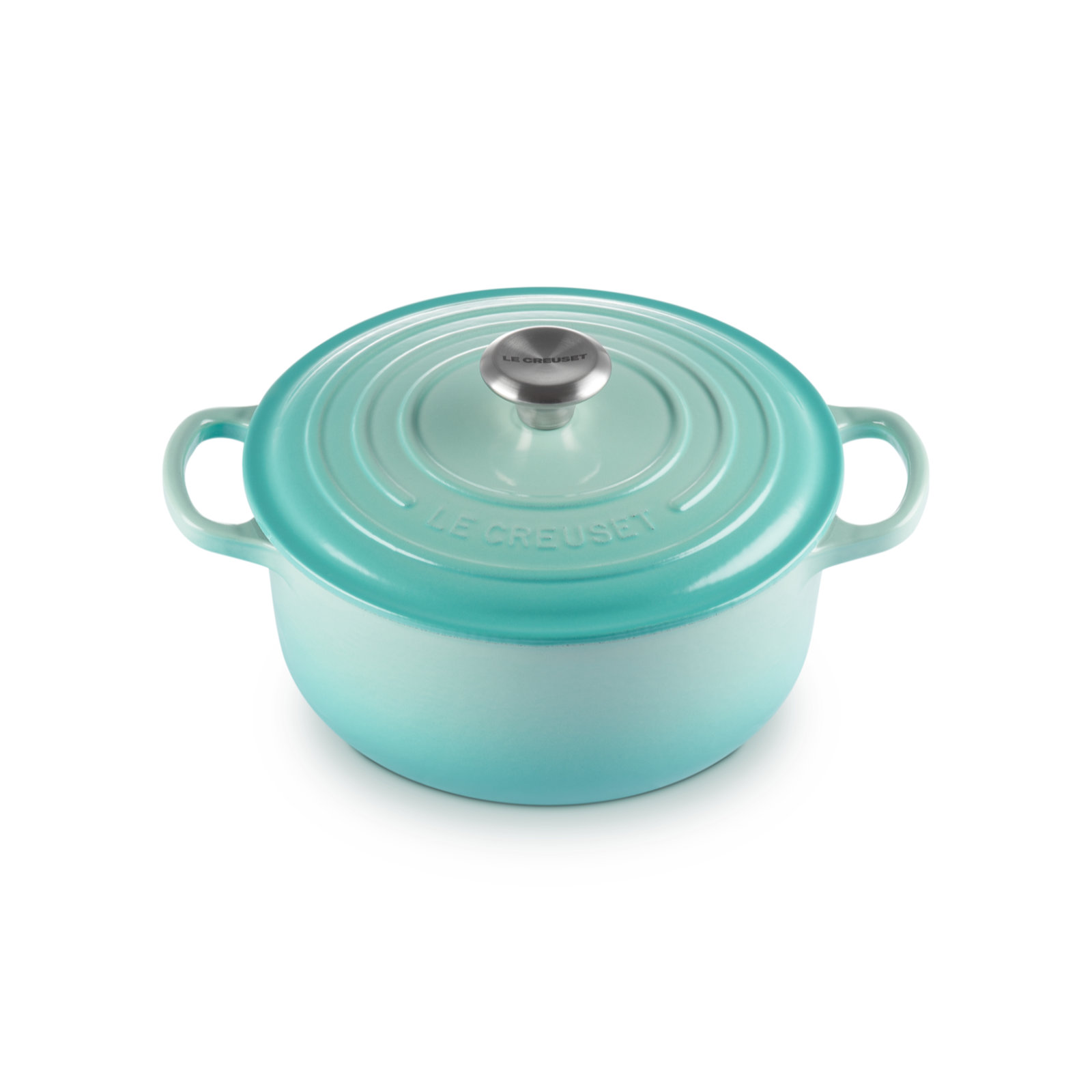 Round French Oven Silver Knob image number 1