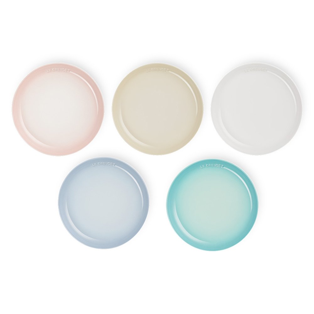 Set of 5 Seoul Sphere Plate Multicolour 22cm