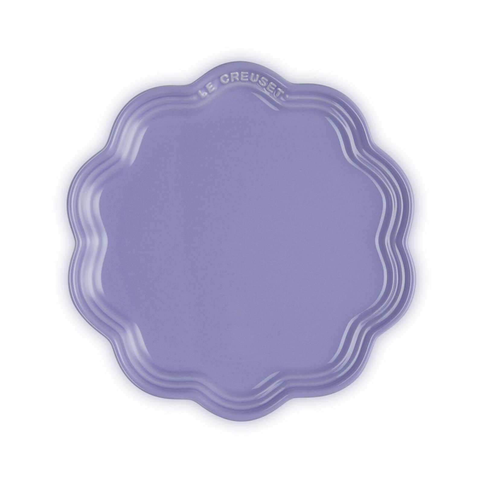 Frill Stoneware Plate Lilac 22cm