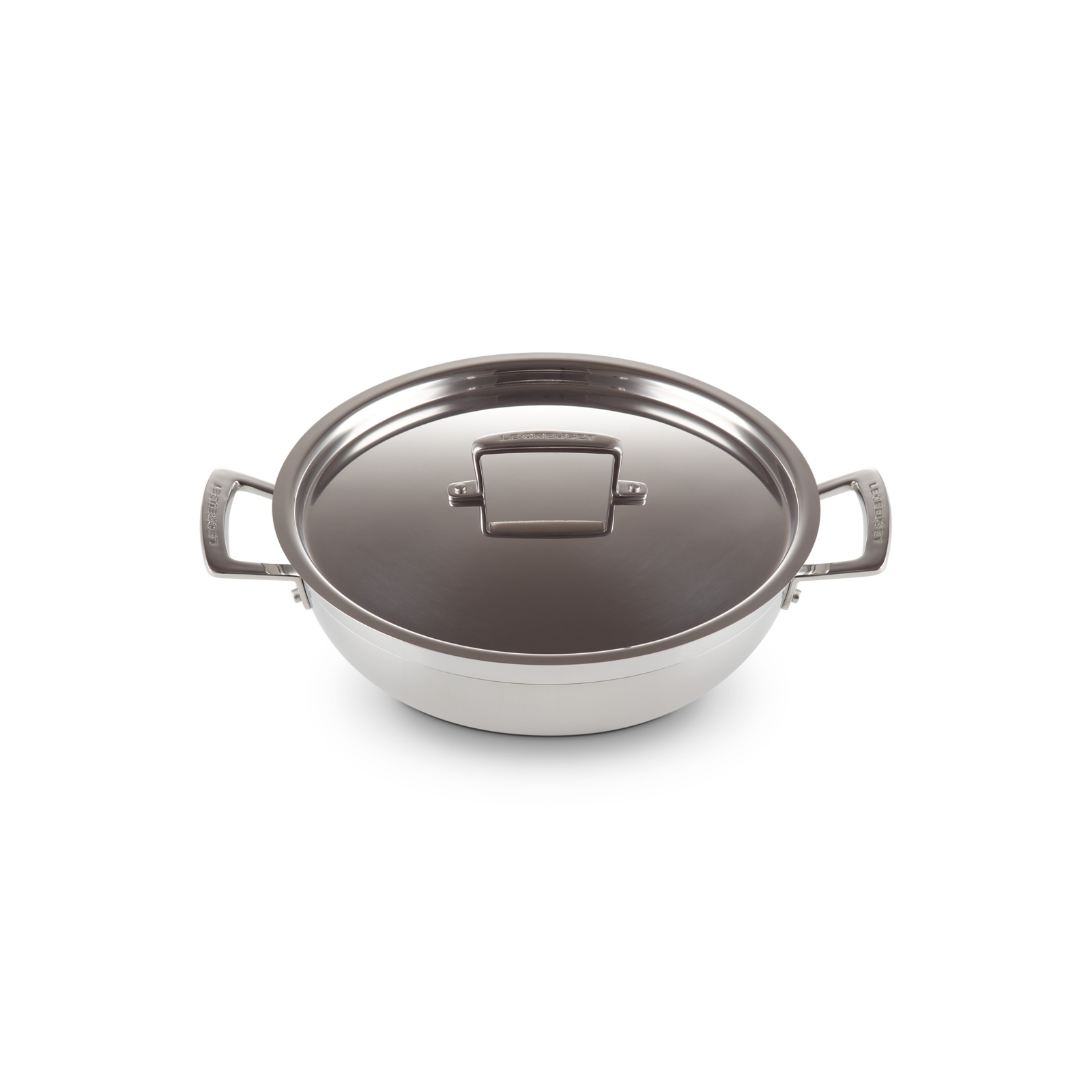 3-ply Stainless Steel Shallow Casserole with SS Lid 26cm