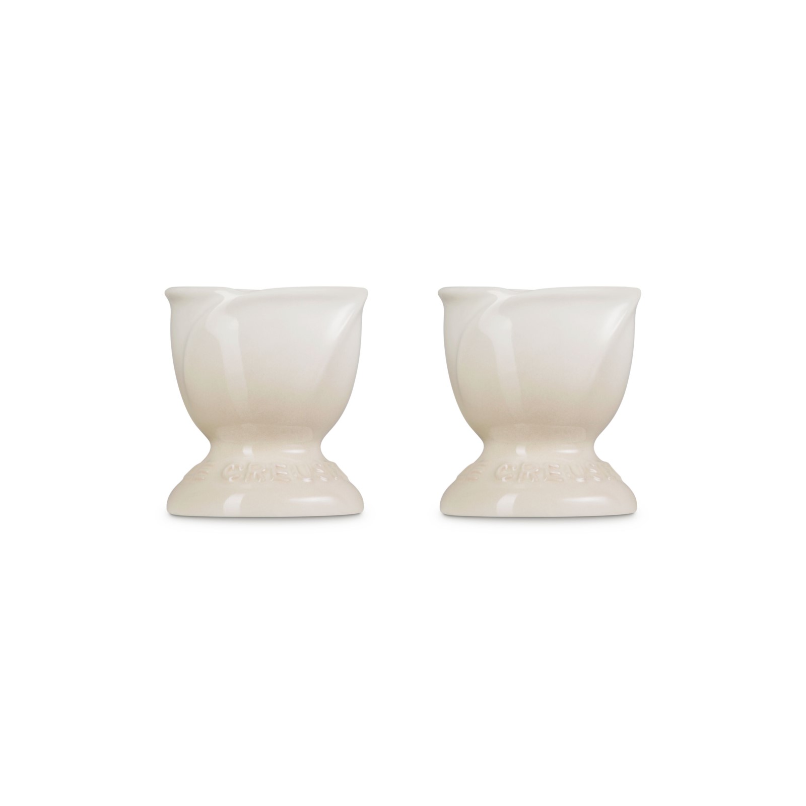 Set of 2 Footed Egg Cup Jardin Relief image number 2