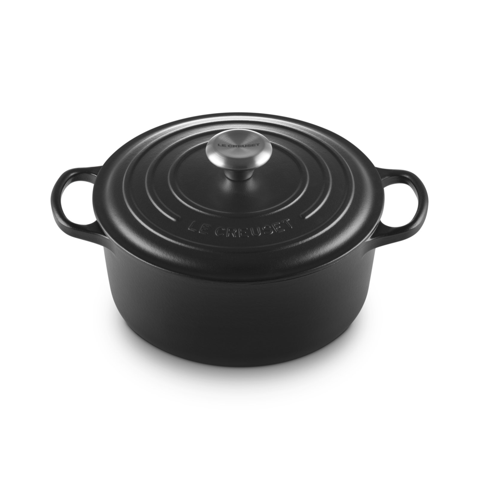 Round French Oven Silver Knob image number 1