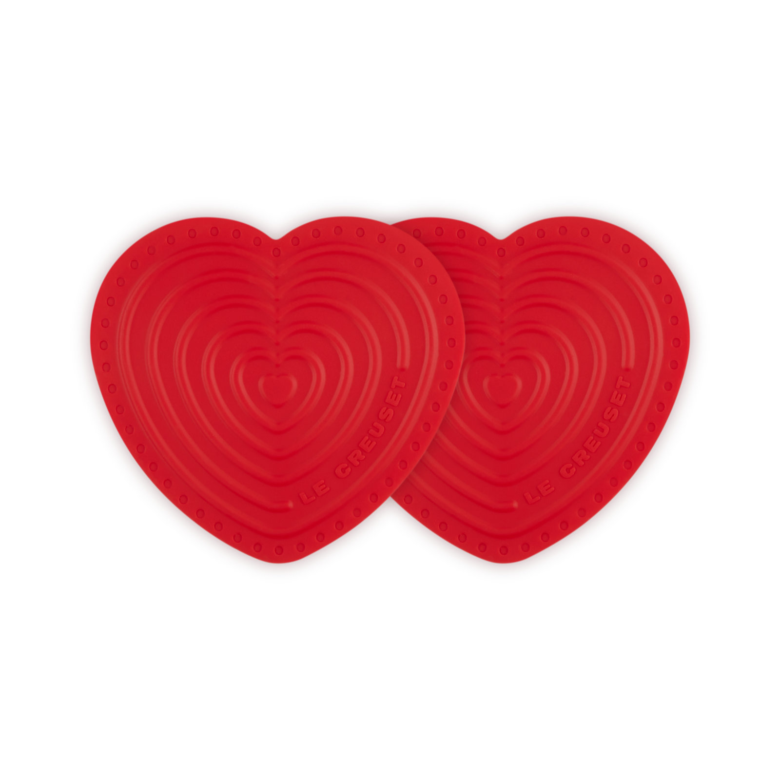 Set of 2 Silicone Mini Heart Hotpad image number 0
