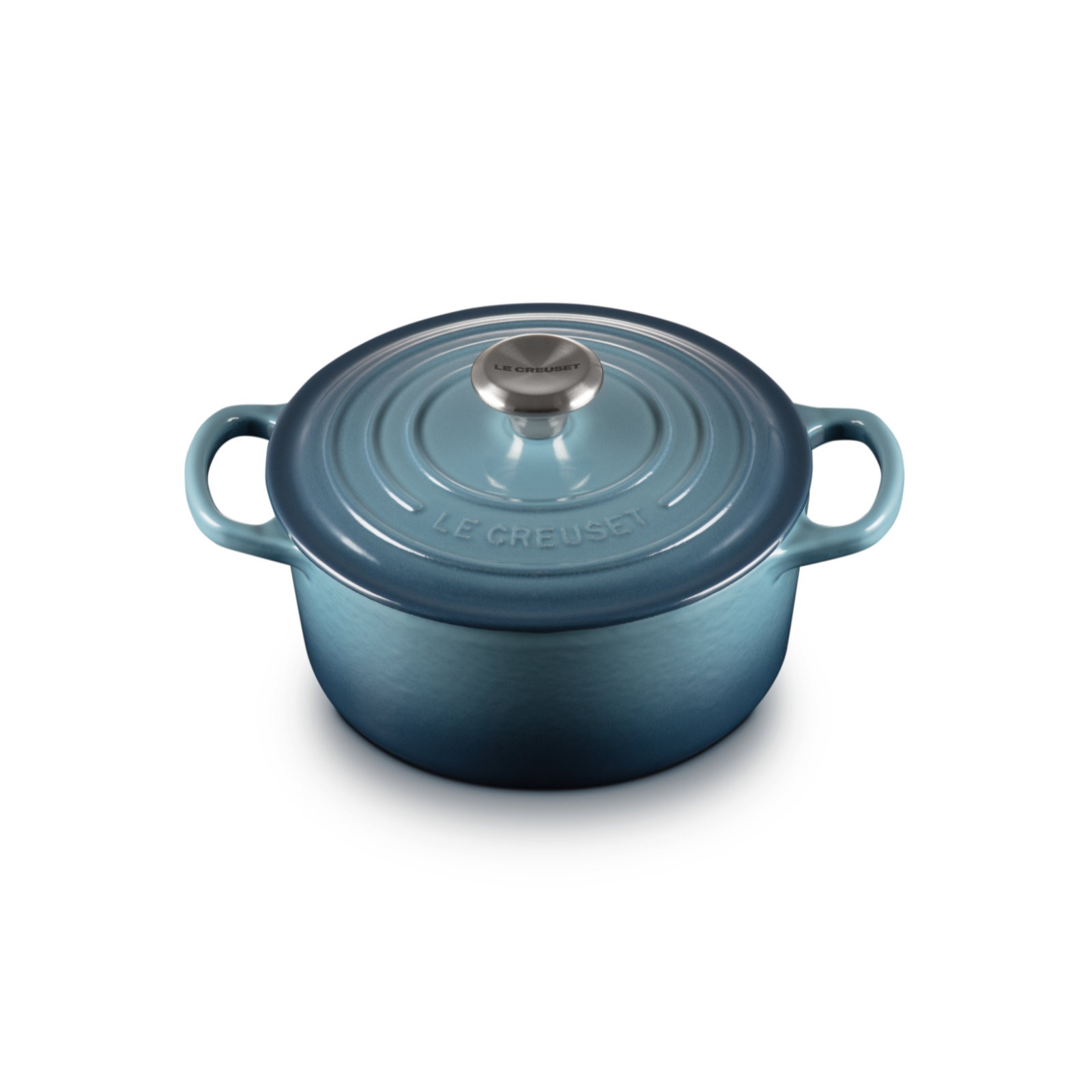 Round French Oven Silver Knob image number 1