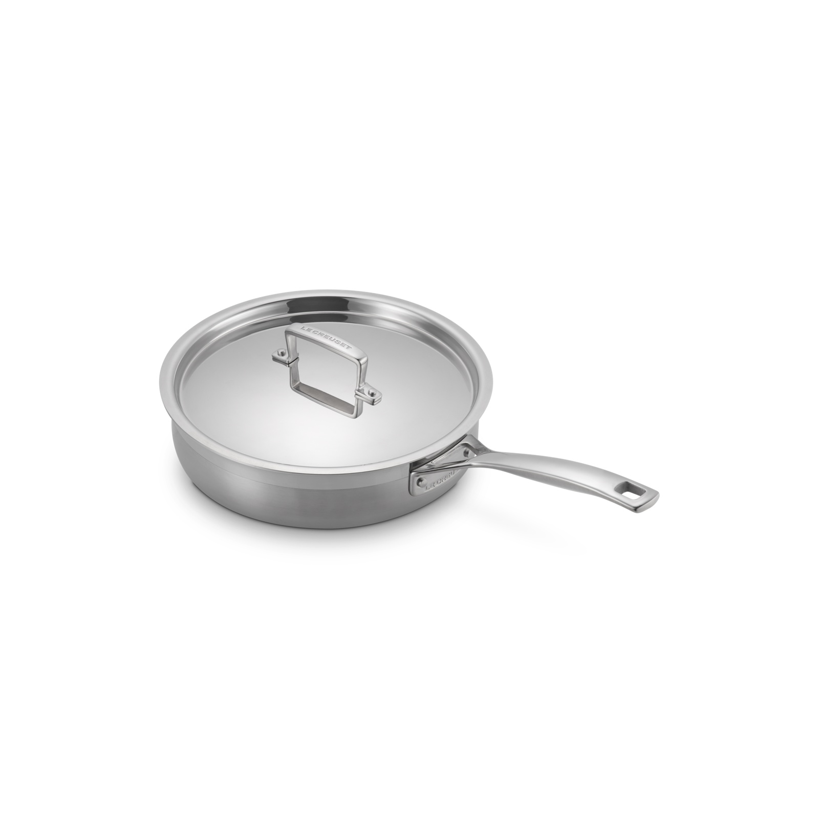 3-ply Stainless Steel Saute Pan with SS Lid image number 1