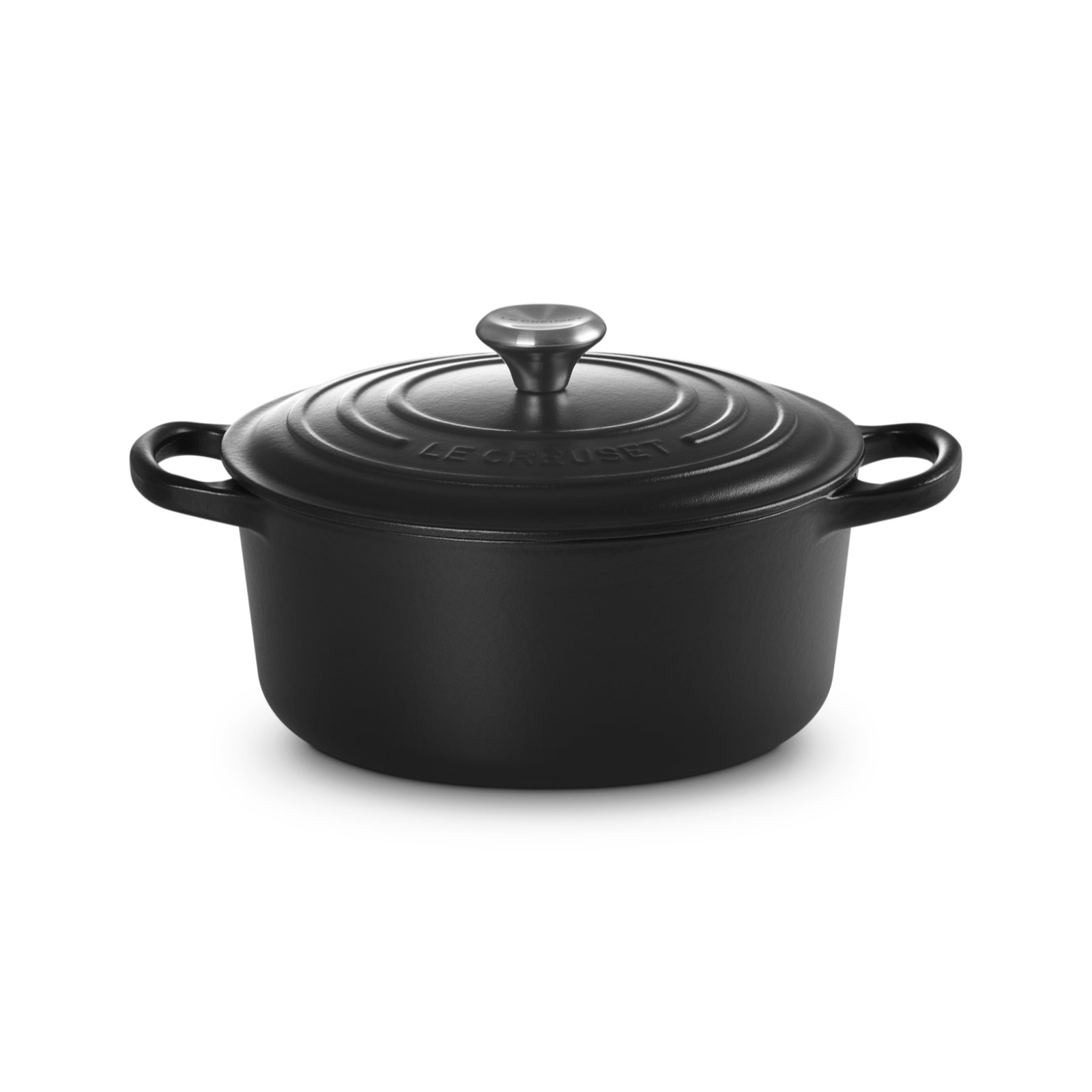 Round French Oven Matte Black 22cm