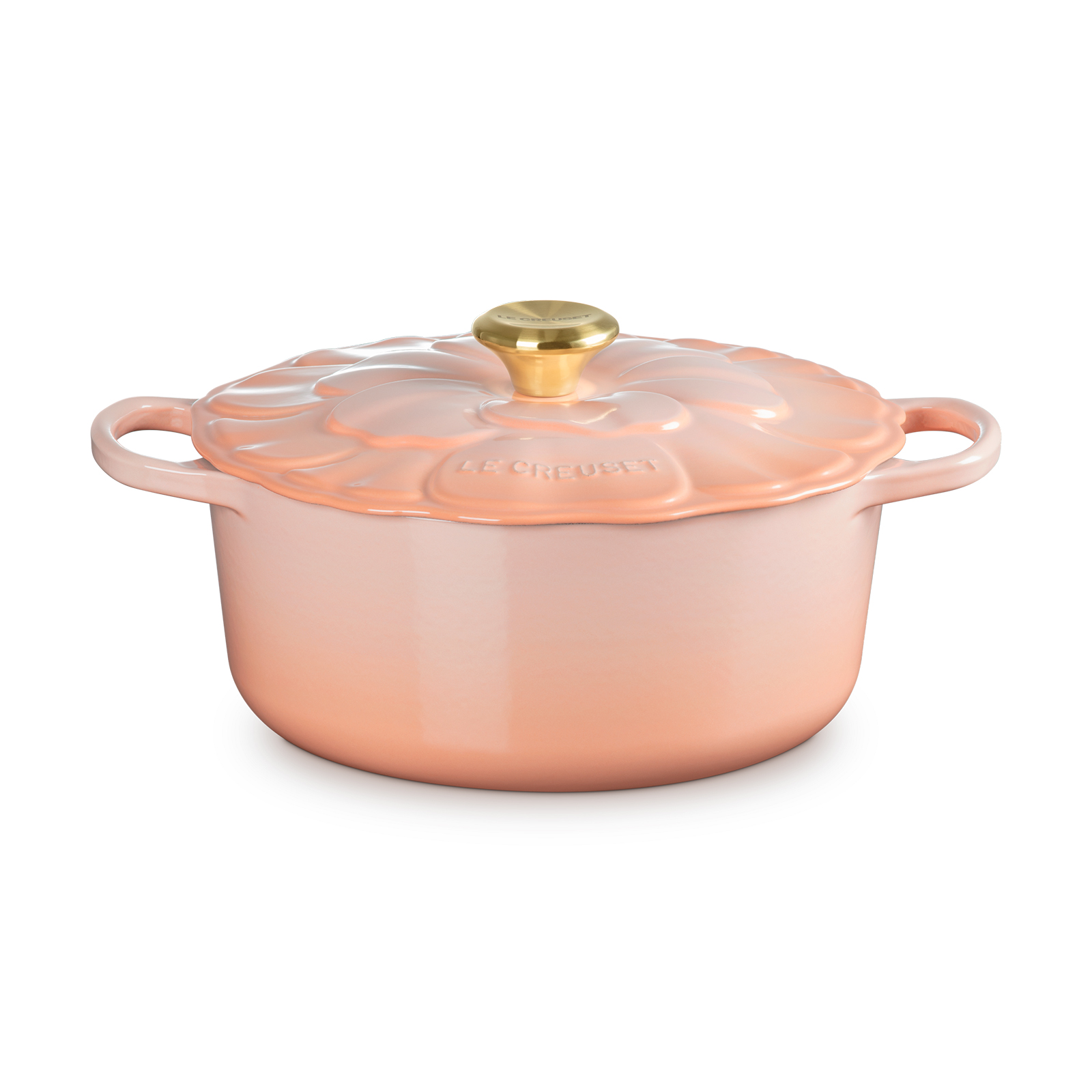 Signature Petal Round French Oven Light Gold Knob image number 1