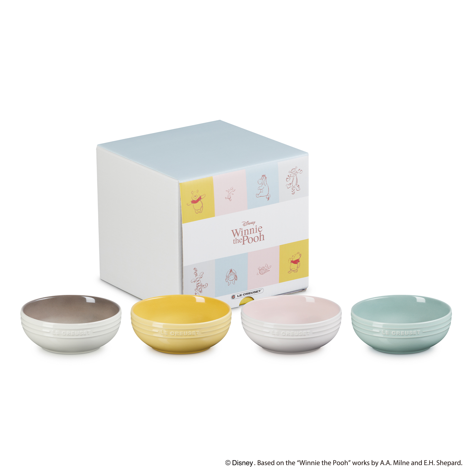 Set of 4 Winnie the Pooh Manila Round Dish 13cm