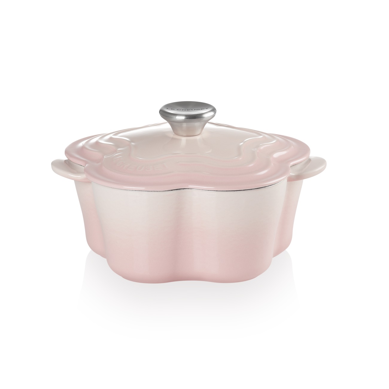 Flower Shaped Casserole 20cm Shell Pink