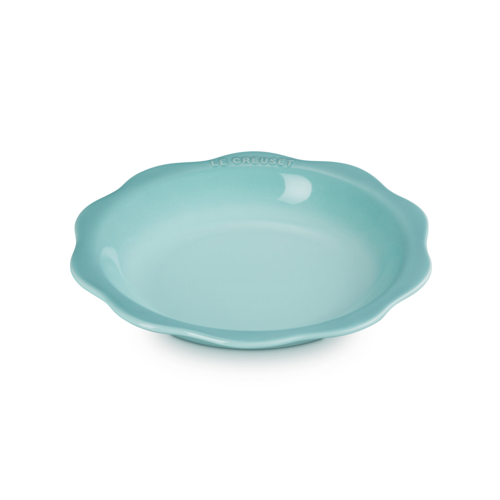 Fleur Lace Round Dish  Sage 24cm