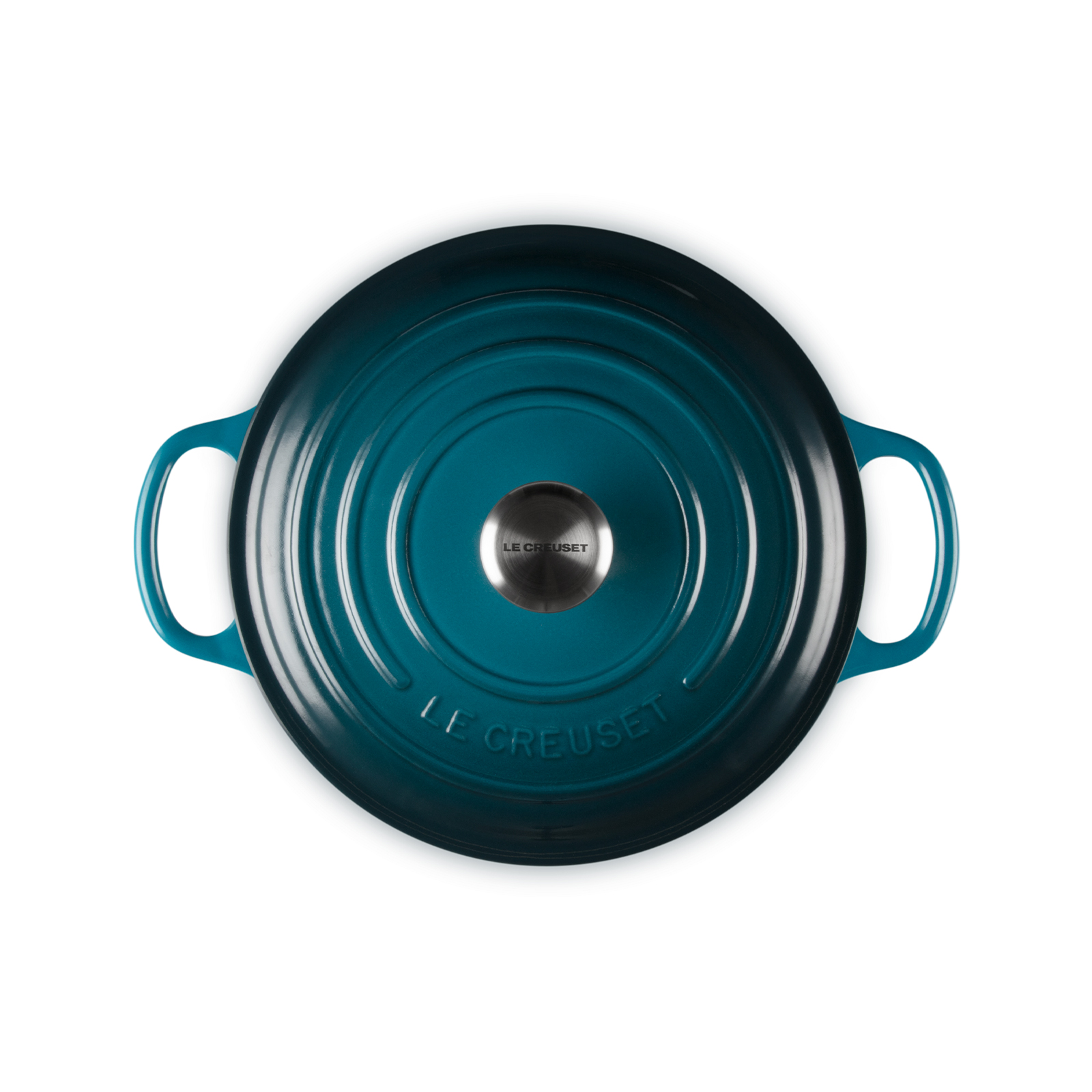 Round French Oven Silver Knob image number 3