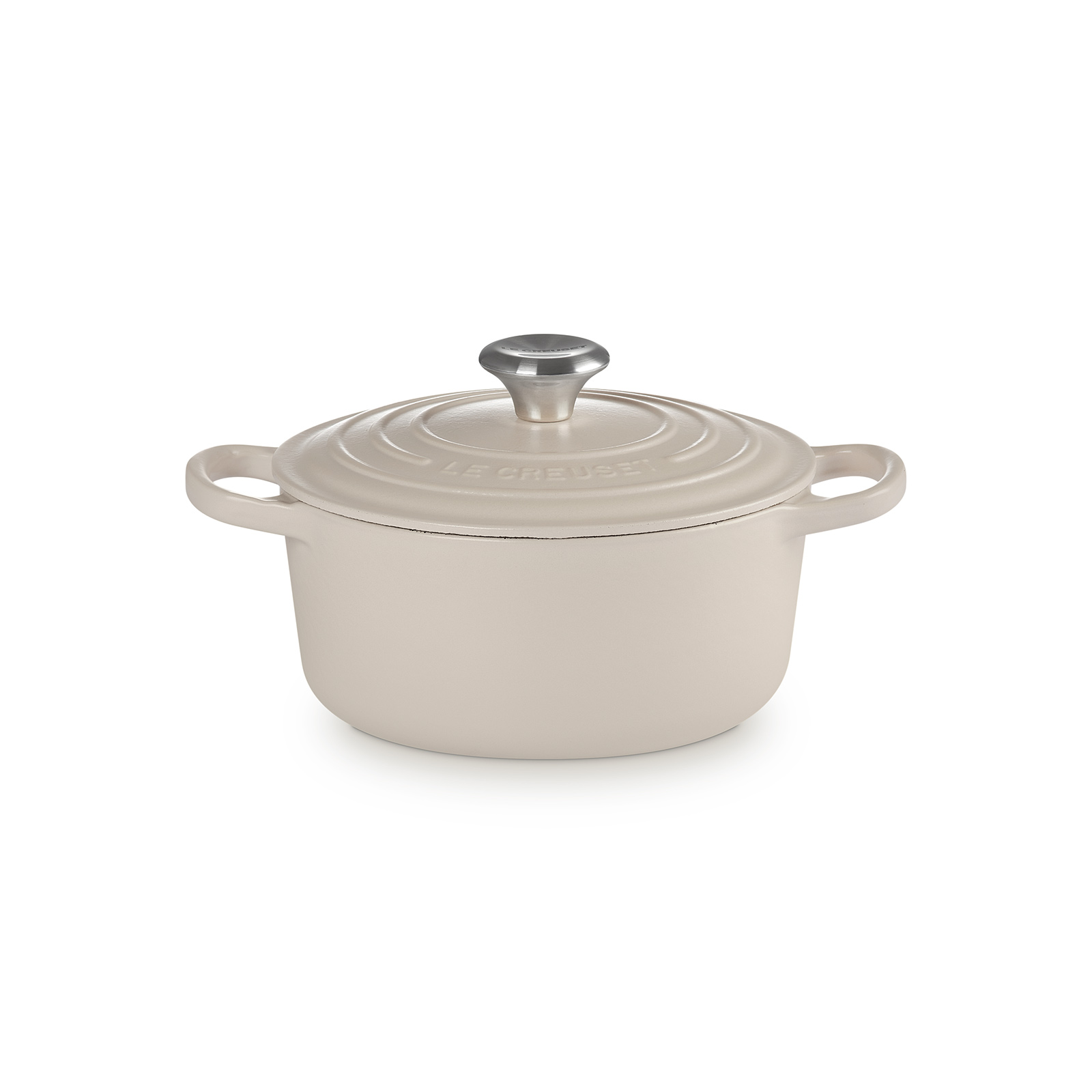 Round French Oven Silver Knob image number 0