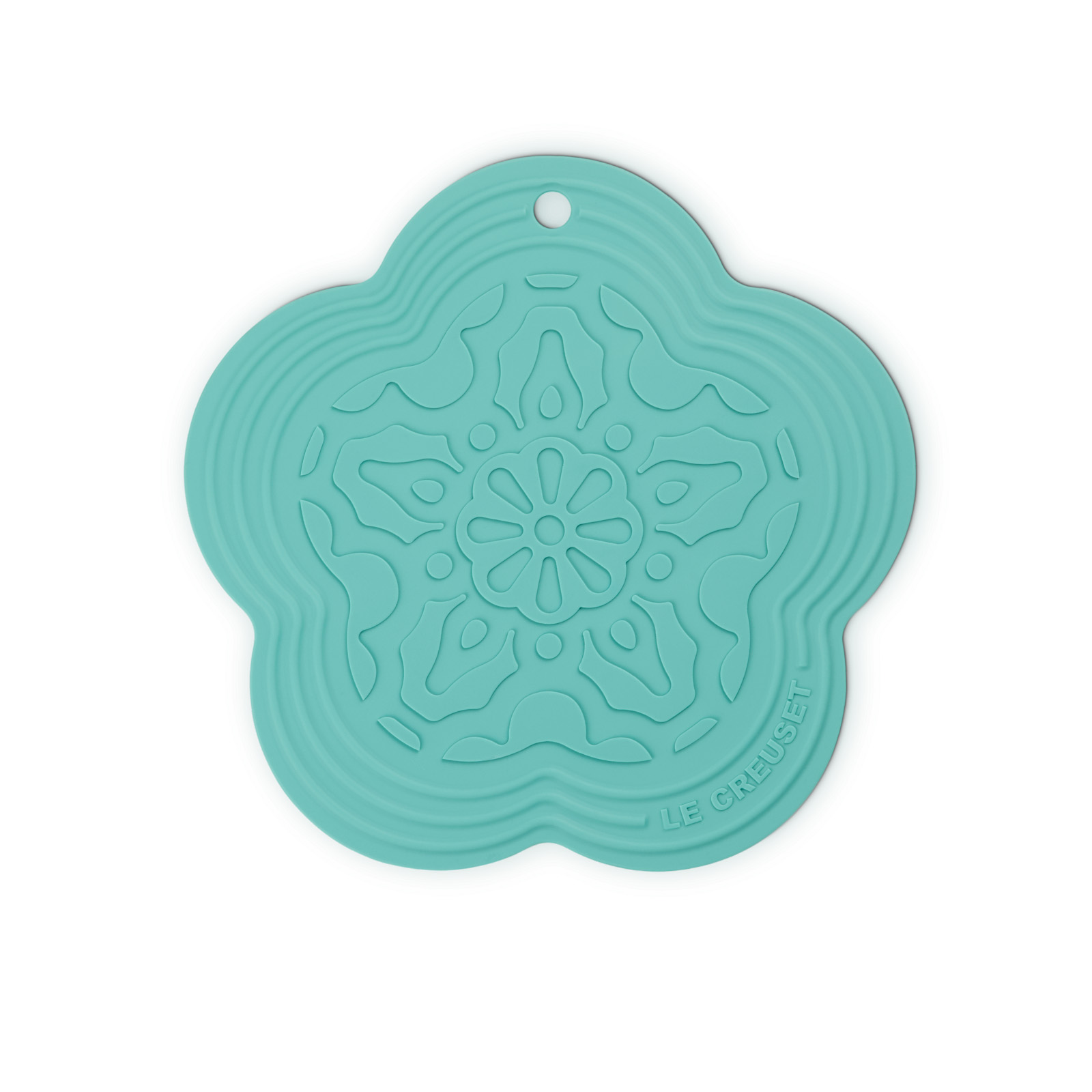 Silicone Flower Trivet  Cool Mint 20cm