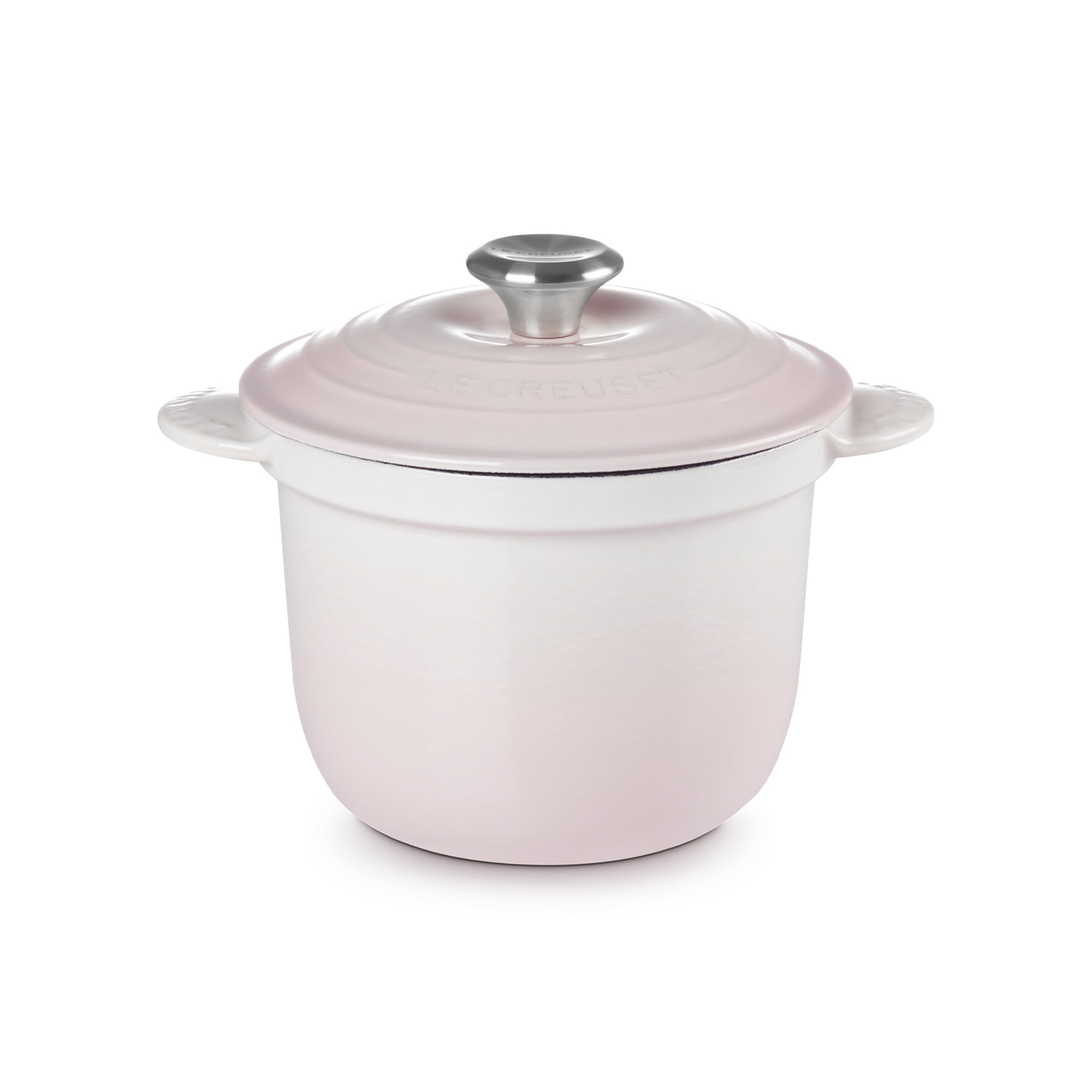 Rice Pot Shell Pink 18cm SS Knob