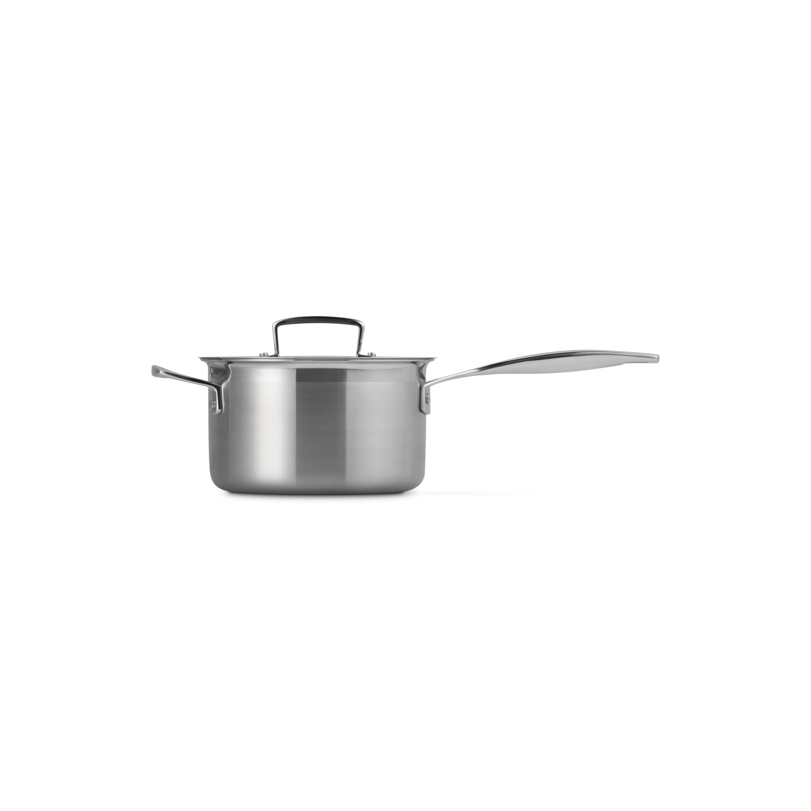 3-ply Stainless Steel Saucepan with Lid and Helper Handle image number 2