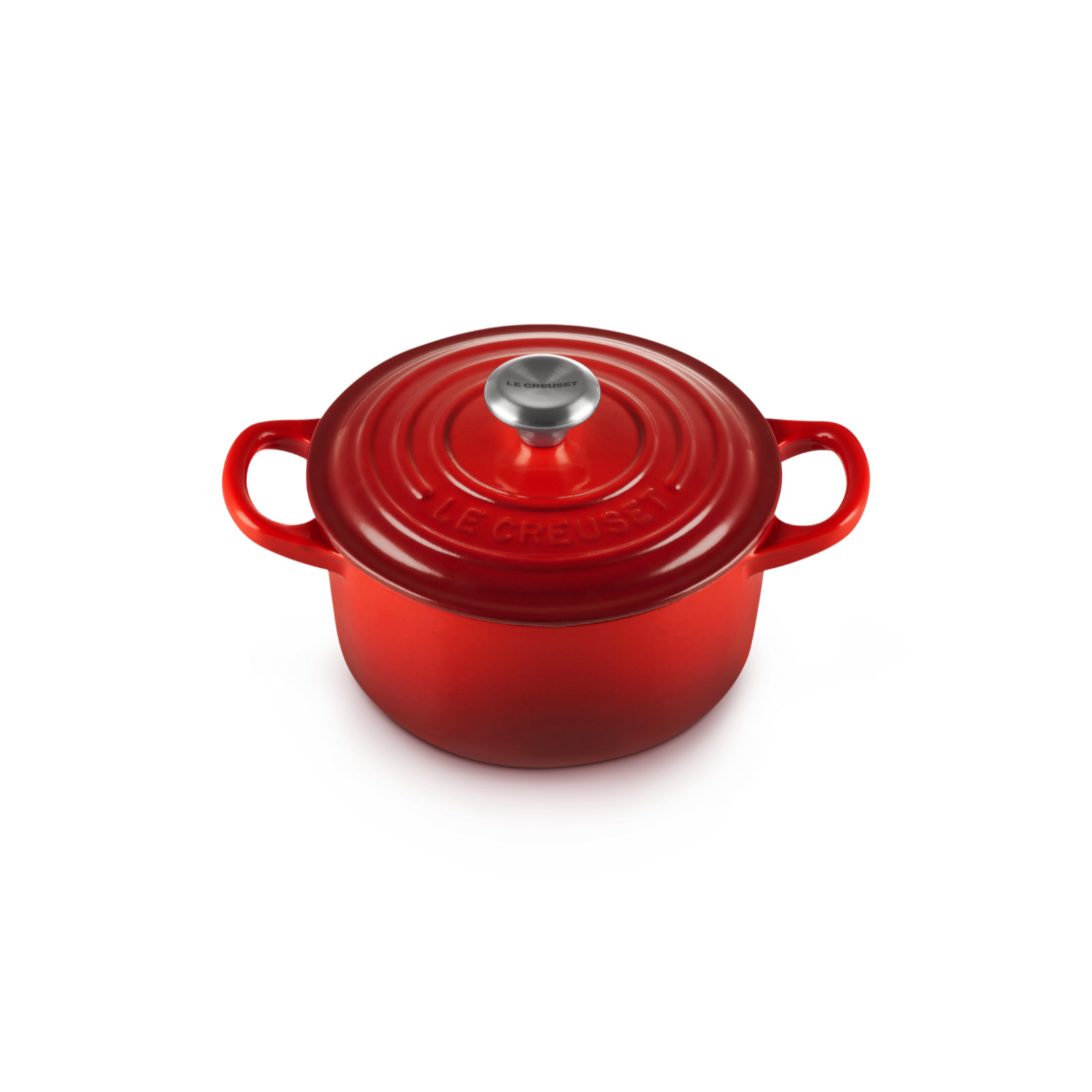 Round French Oven Silver Knob image number 1