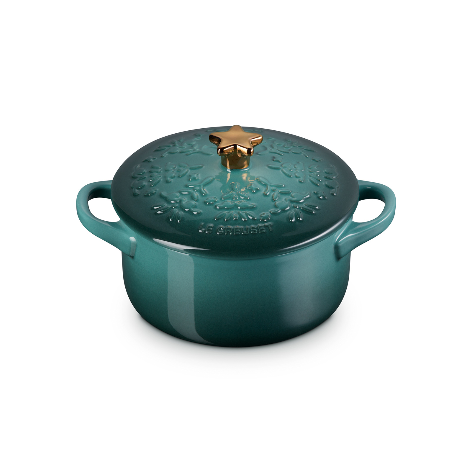 Mini Round Cocotte Gold Star Knob image number 1