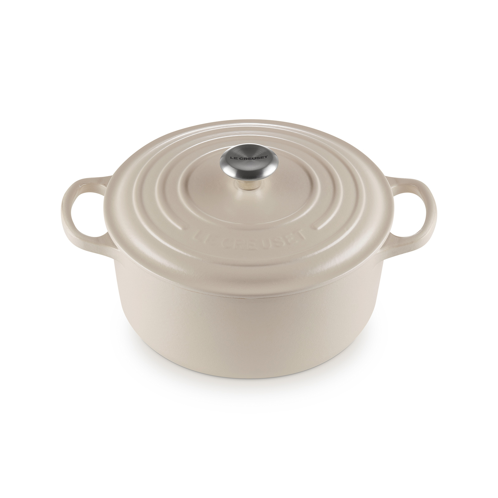 Round French Oven Silver Knob image number 1