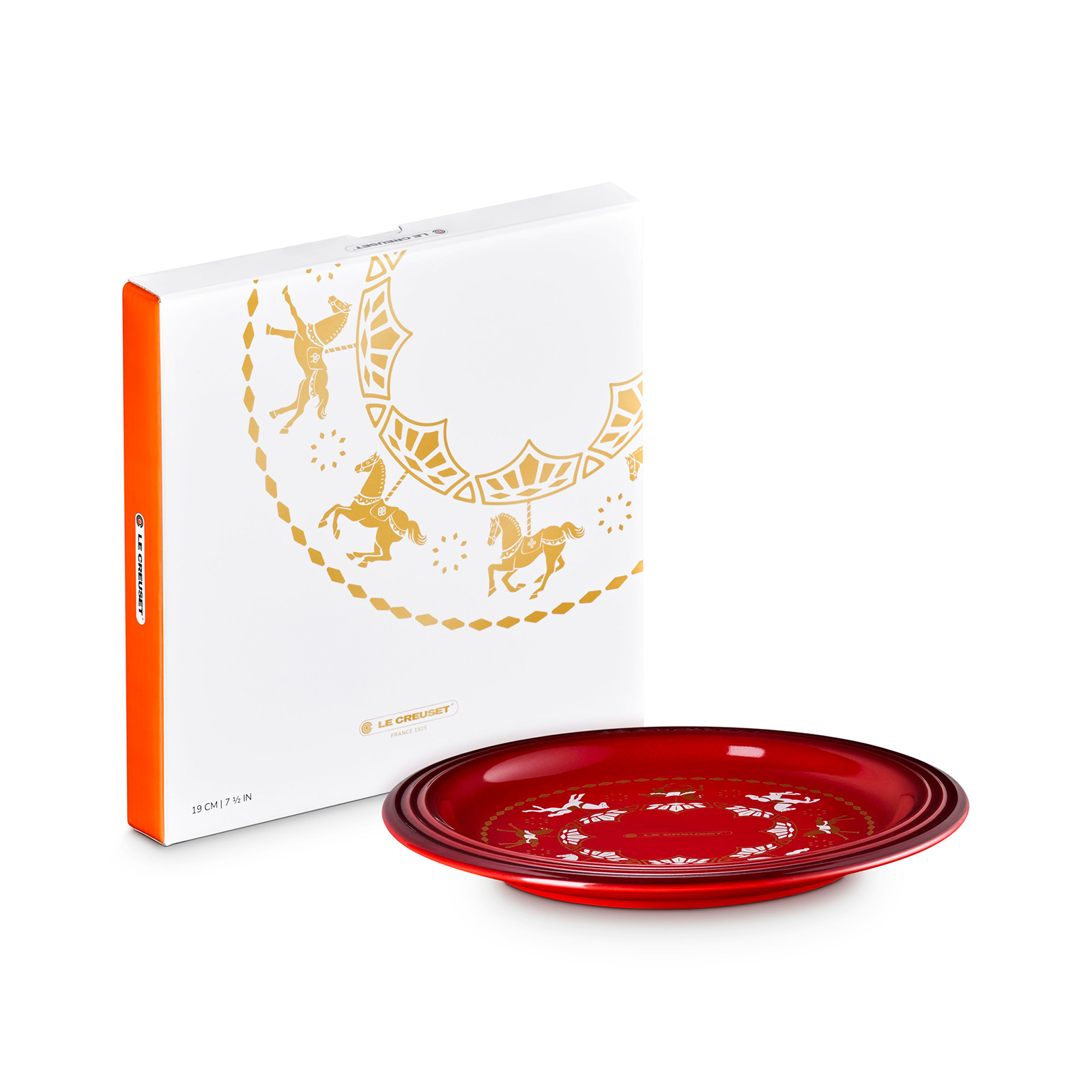 Carousel Manila Round Plate Cerise 19cm