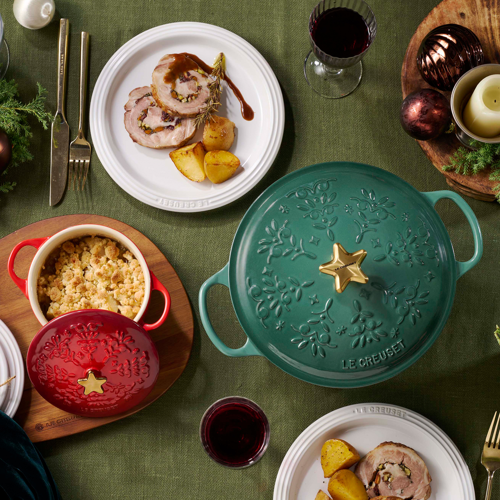 Mini Round Cocotte Gold Star Knob image number 7