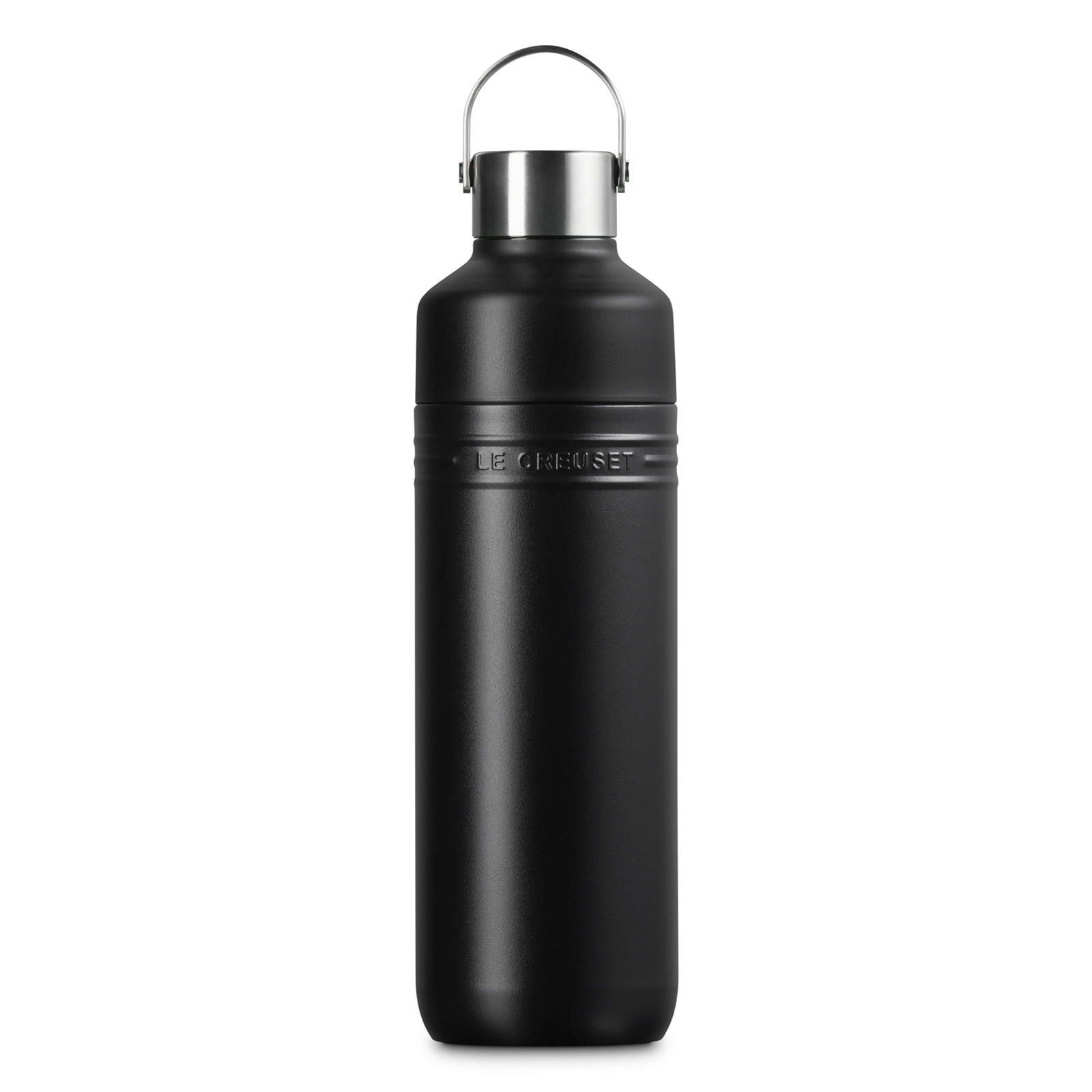 On The Go Insulated Water Bottle Matte Black 1L