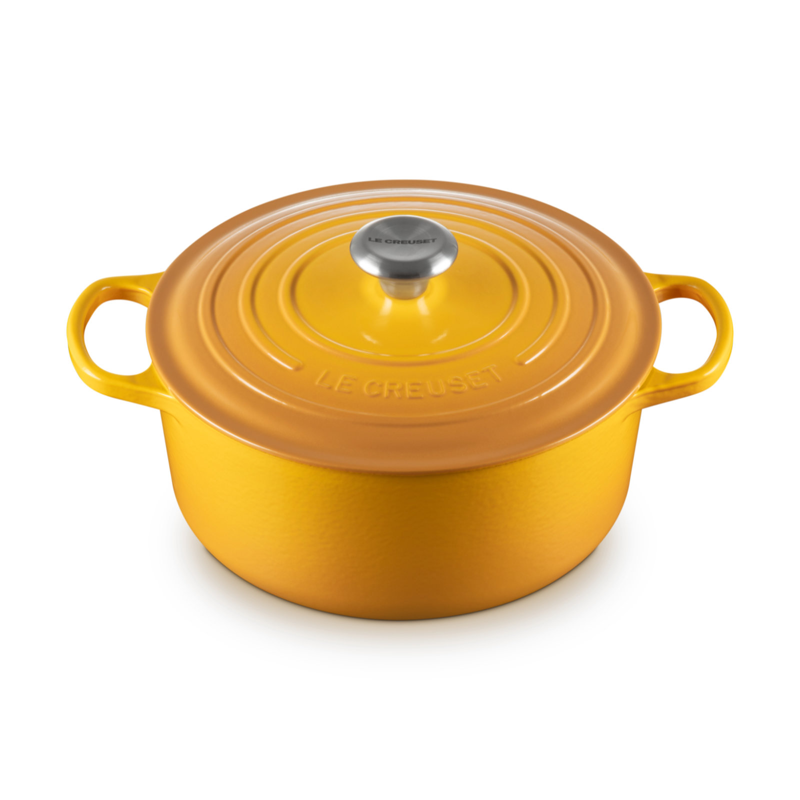 Round French Oven Silver Knob image number 1