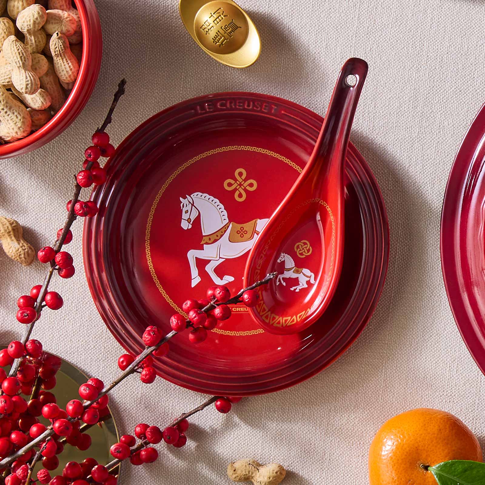 Carousel Set of 2 Chinese spoons image number 6