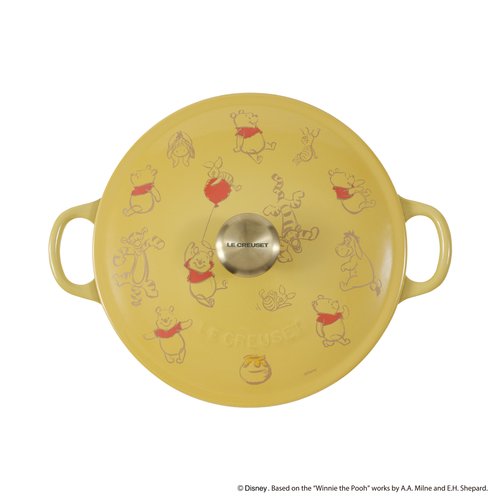 Winnie the Pooh Soup Pot Light Gold Knob image number 1