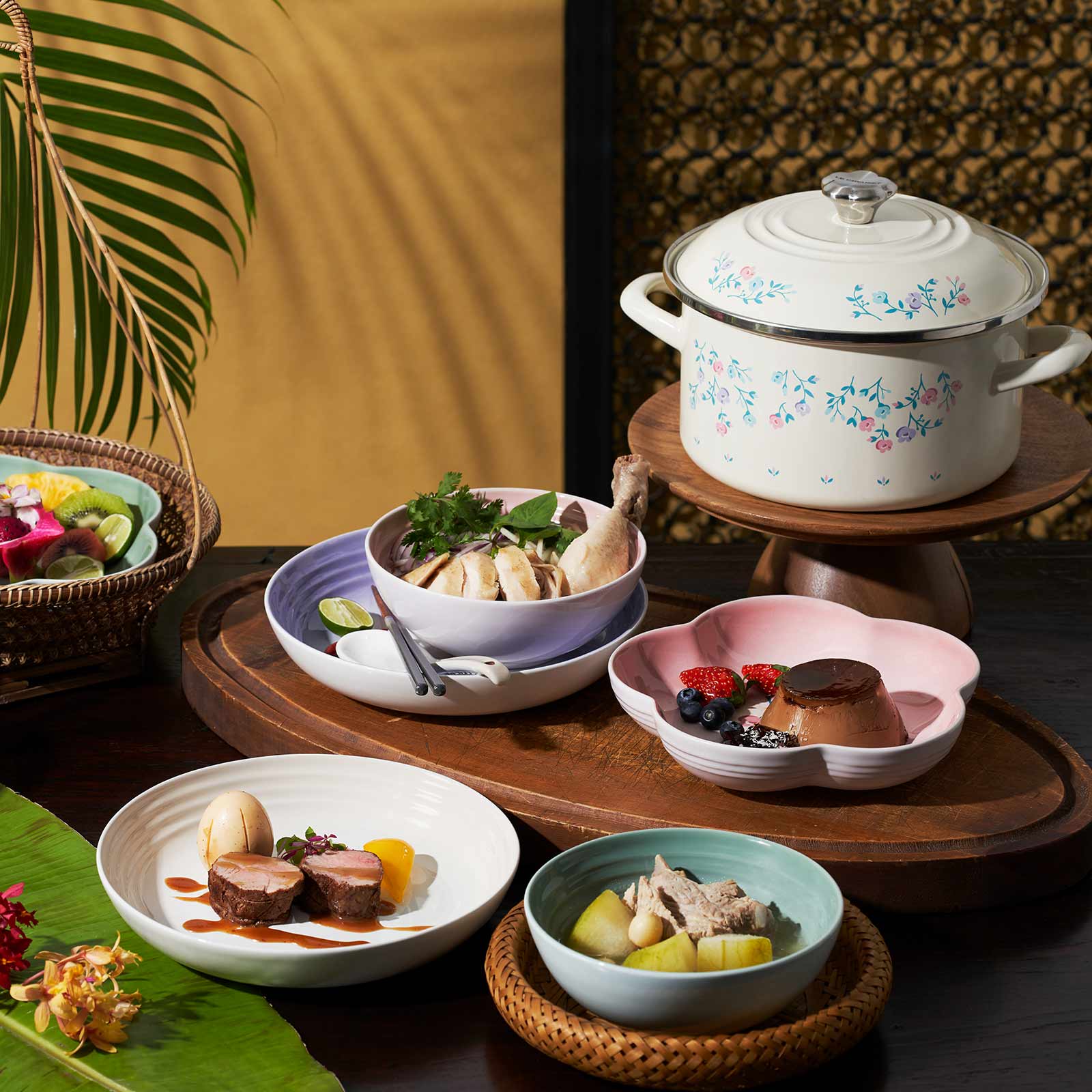 Set of 5 Flower Dish image number 4