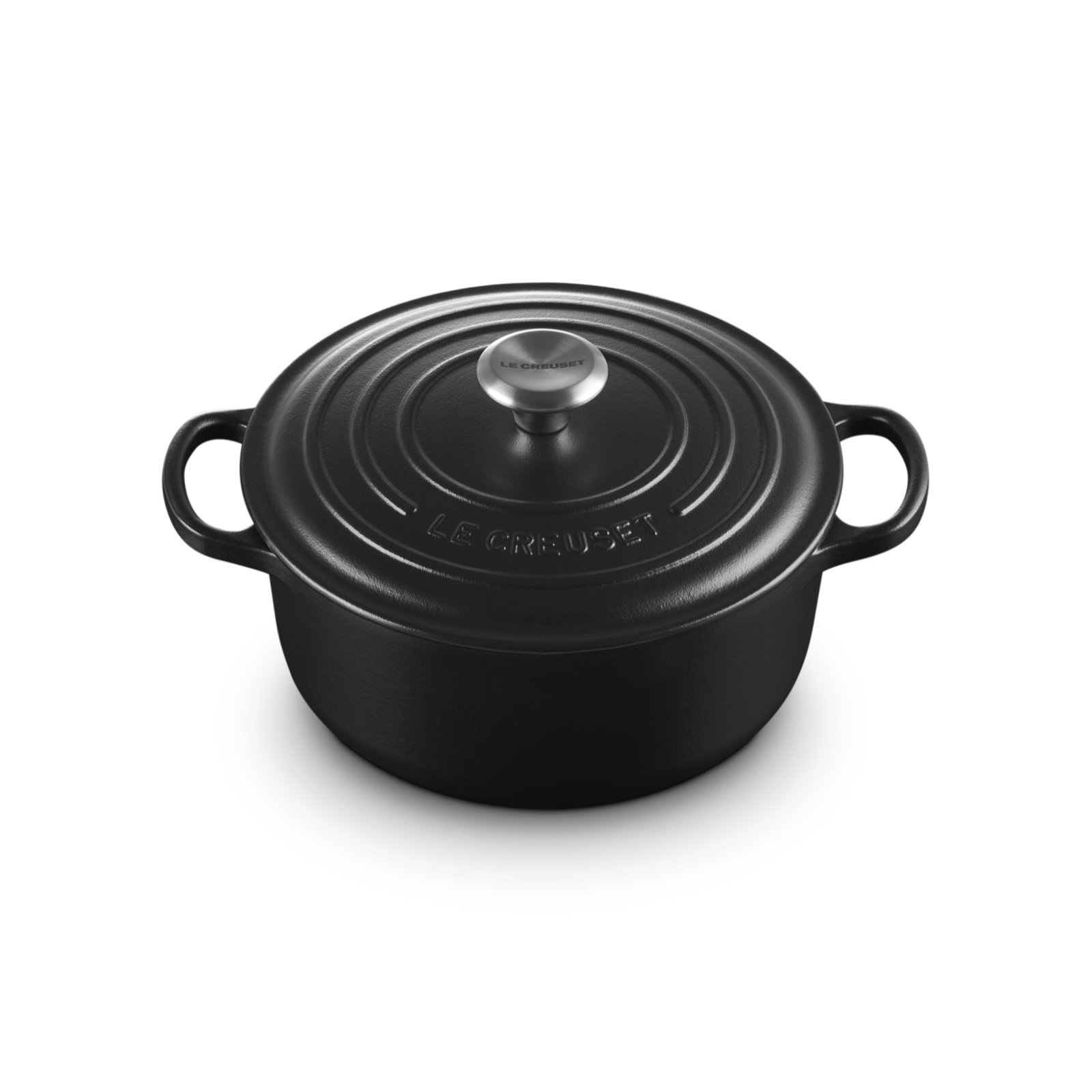 Round French Oven Silver Knob image number 1