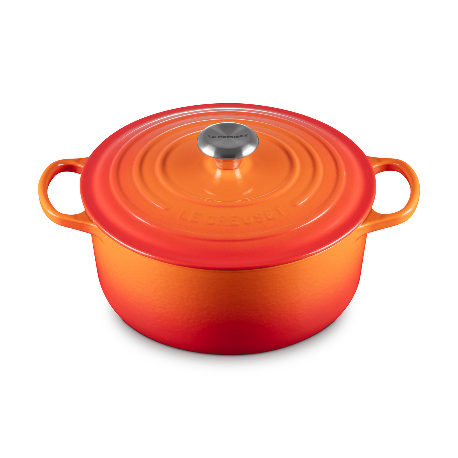 Round French Oven Silver Knob image number 1