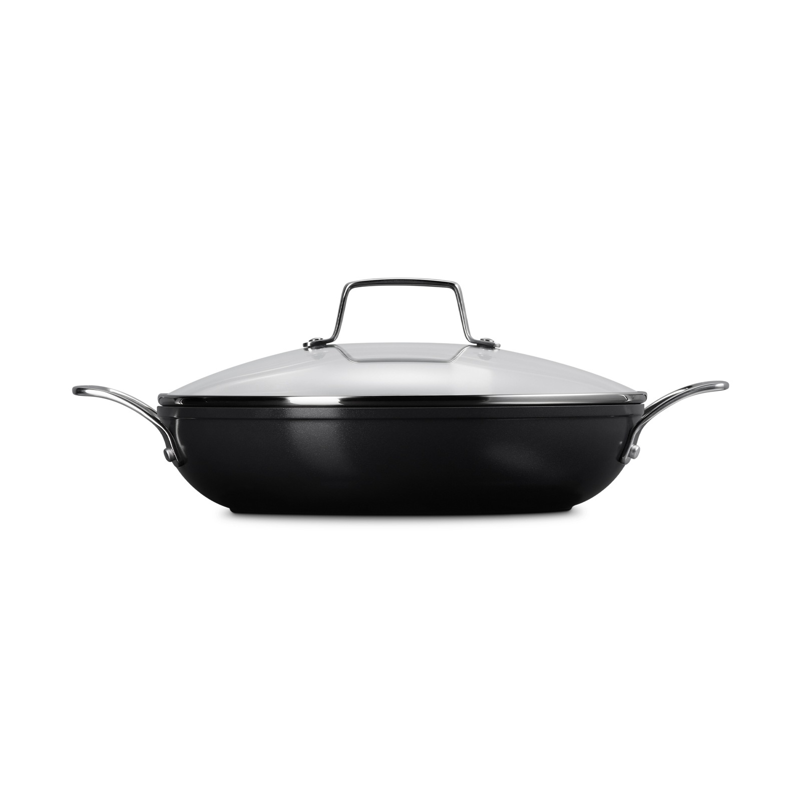 Essential Non-Stick Cookware Shallow Braiser Glass Lid image number 2