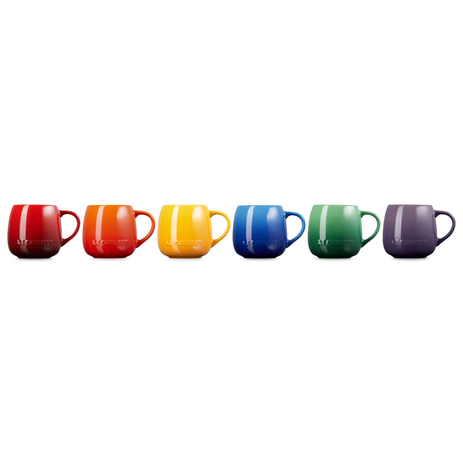 Set Of 6 Mugs Rainbow 320ml image number 2