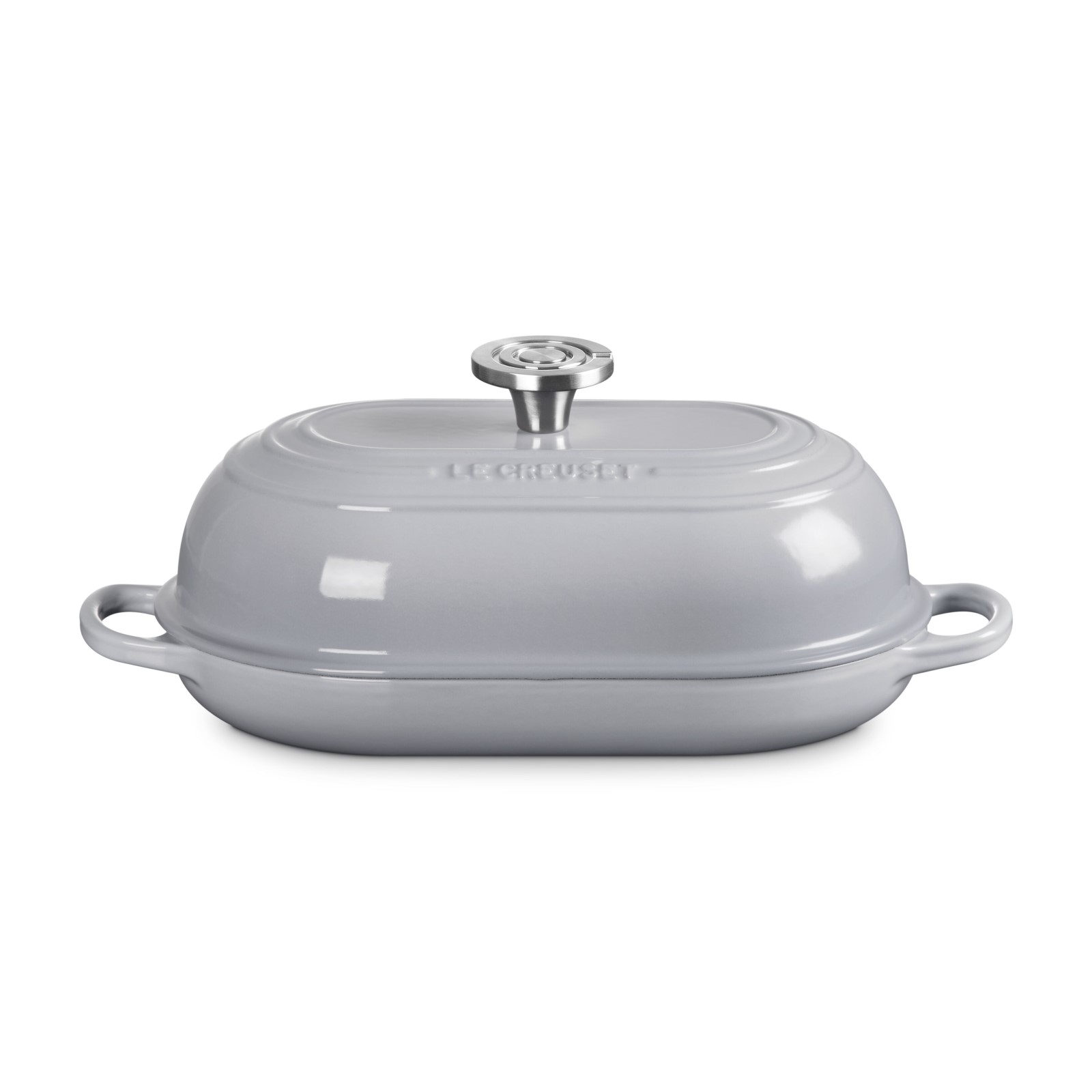 Oval Bread Oven Chateau 29cm Crucible Brushed SS Knob