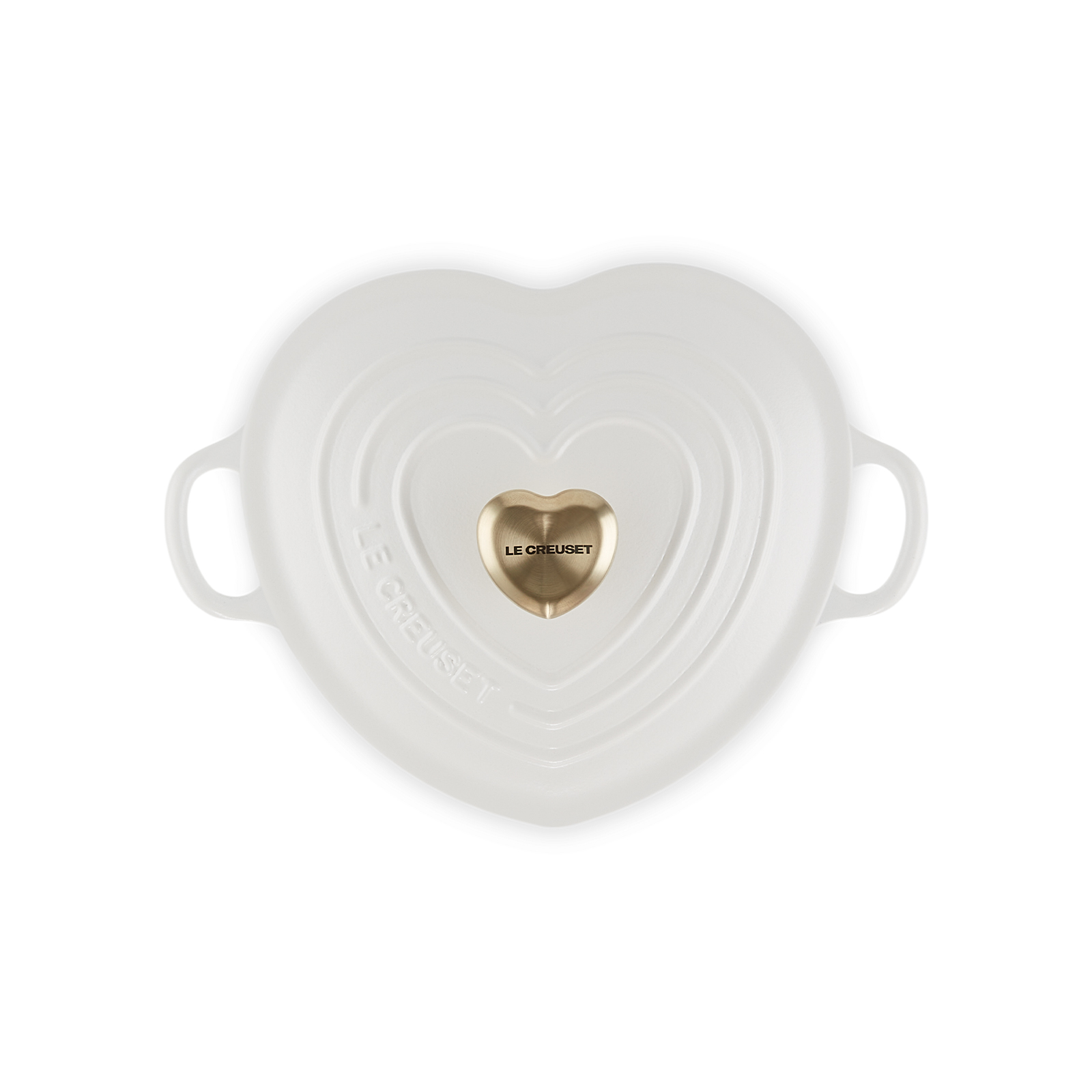 Heart Shaped Casserole Light Gold Heart Knob image number 3