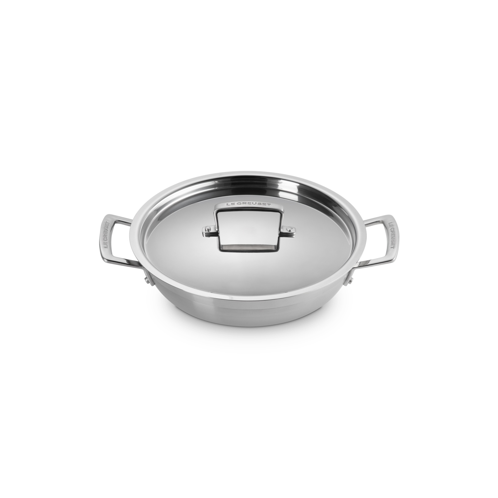 3-ply Stainless Steel Shallow Casserole with SS Lid image number 2
