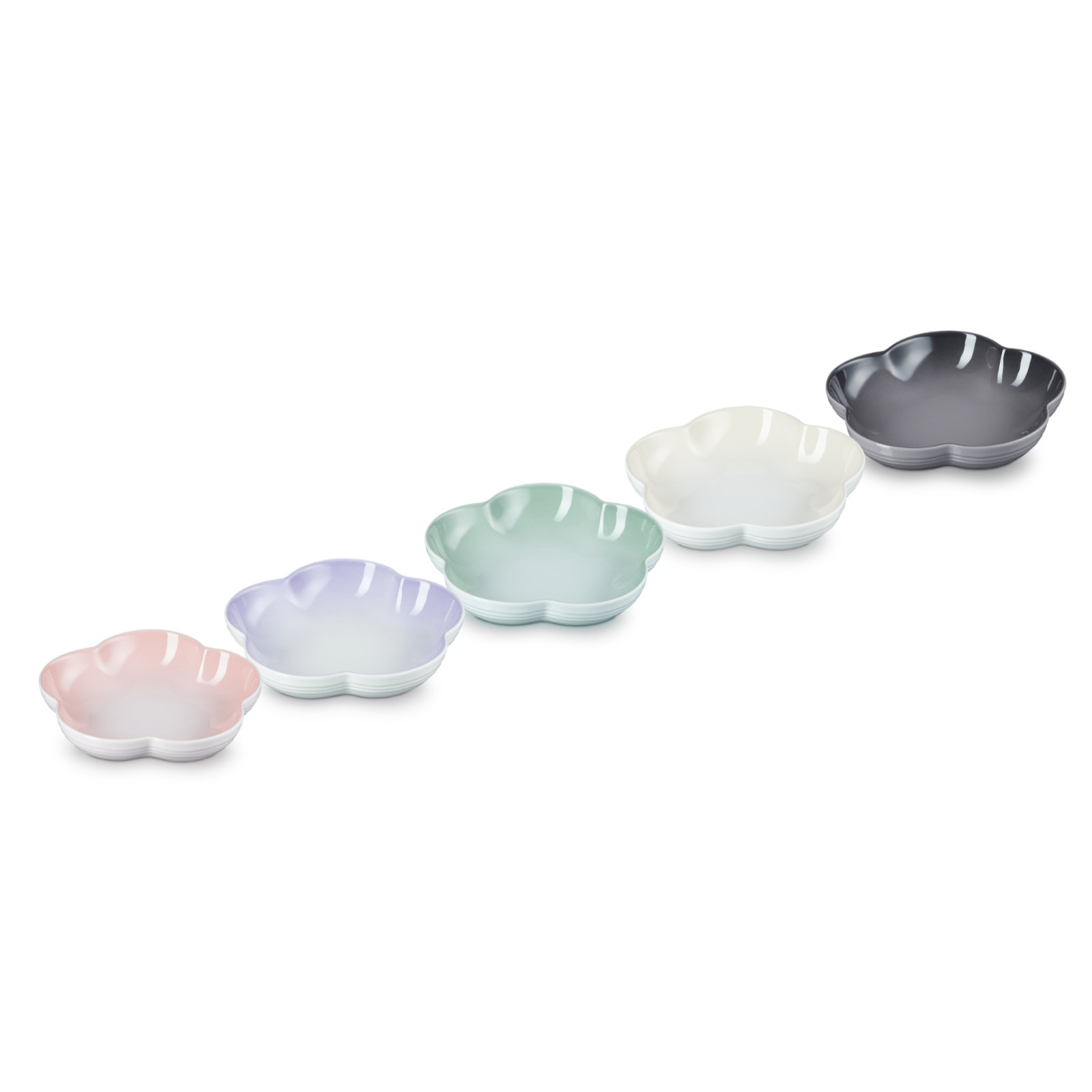 Set of 5 Flower Dish image number 3