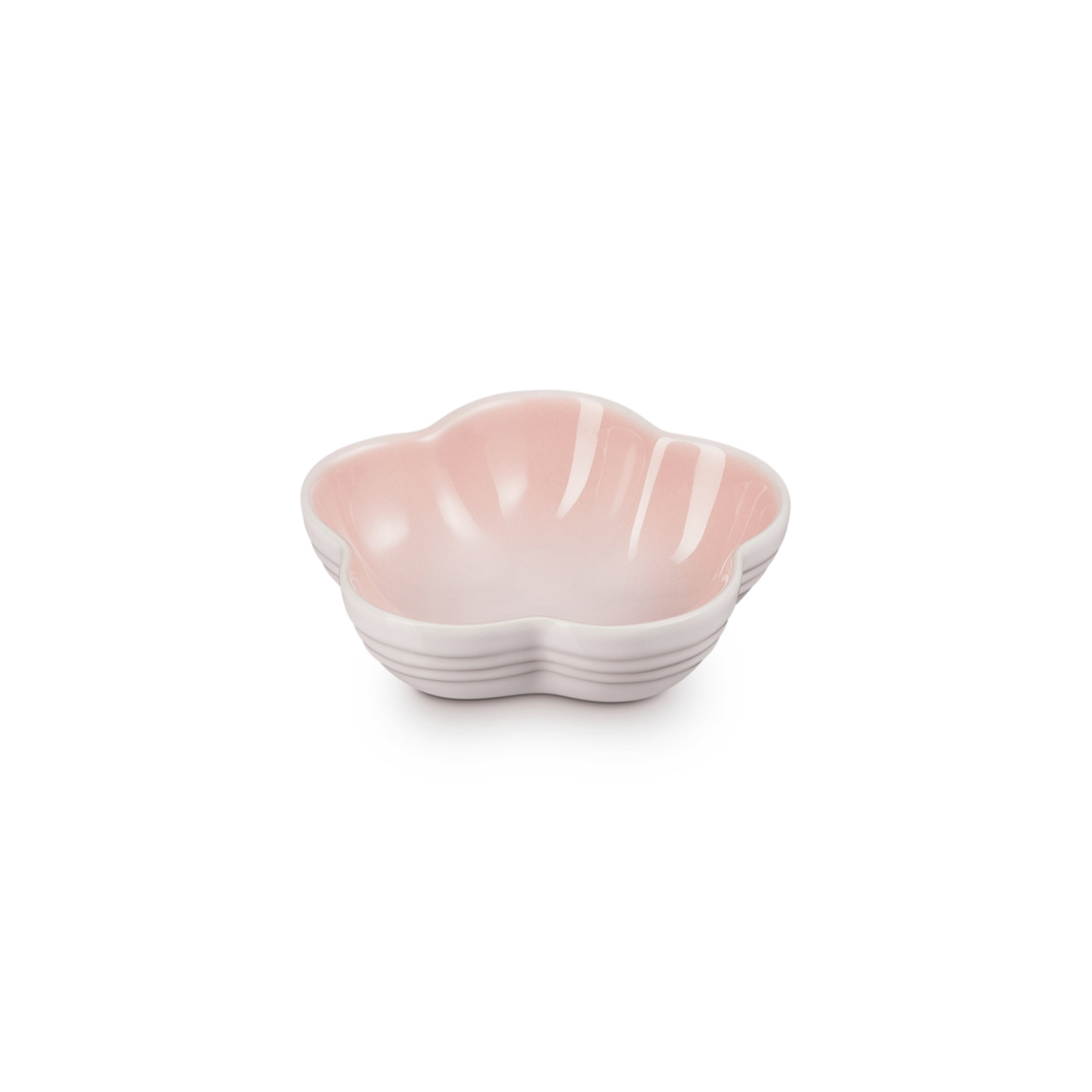 Flower Stonware Dish Shell Pink 12cm