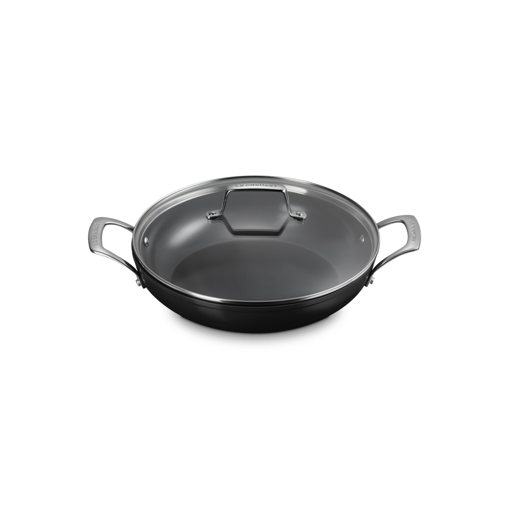 Essential Non-Stick Cookware Shallow Braiser Glass Lid image number 1