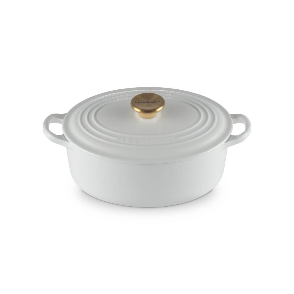 Oval French Oven Gold Knob image number 1