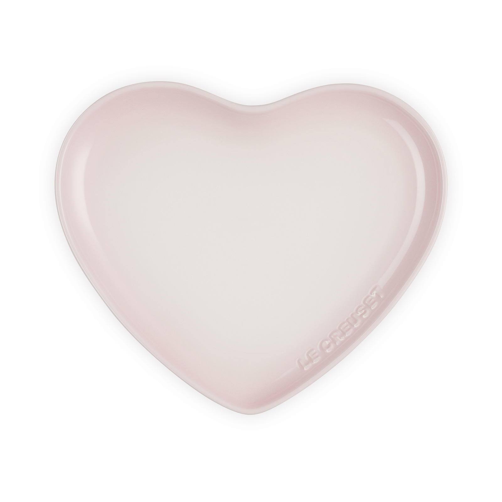 Seoul Sphere Heart Plate Shell Pink 23cm