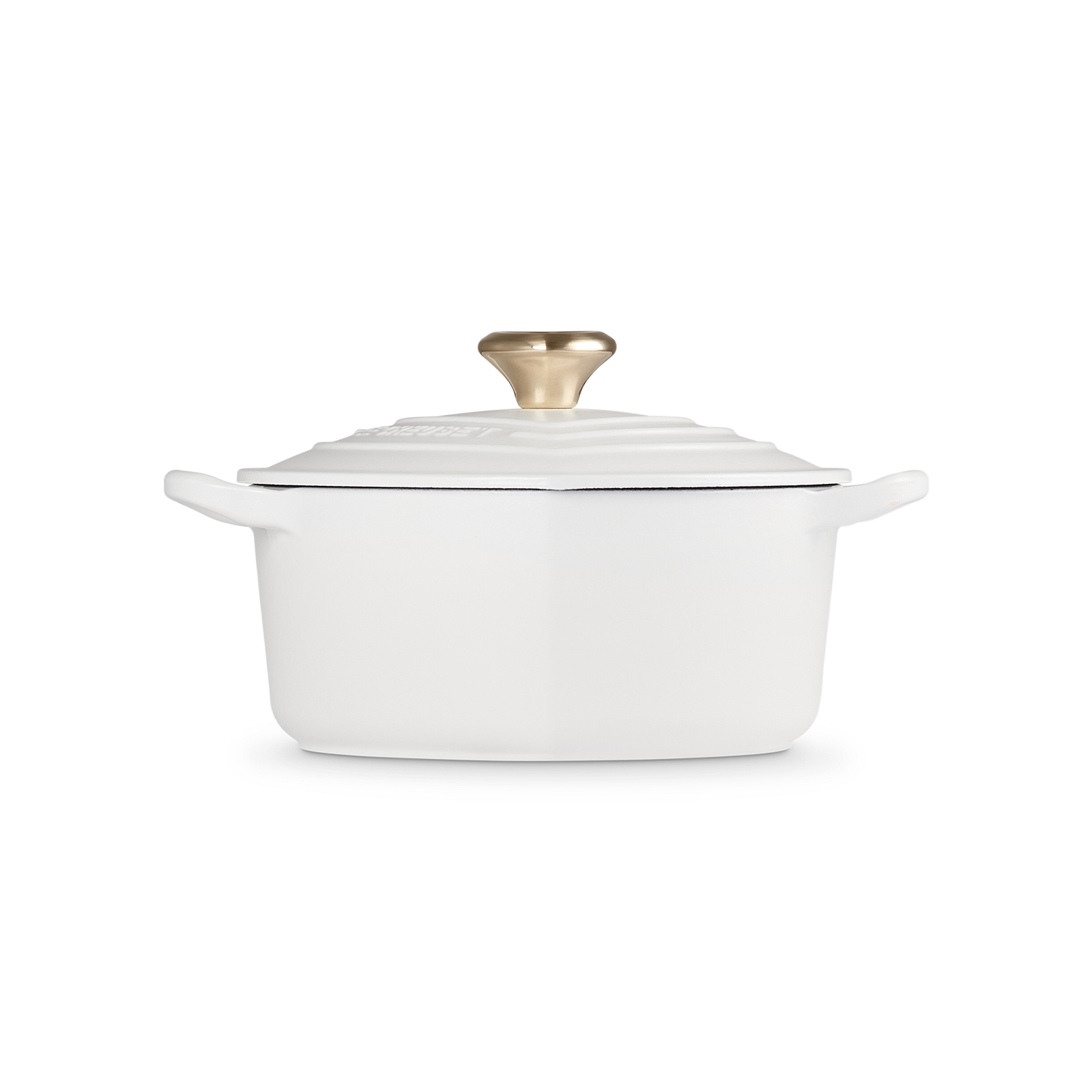 Heart Shaped Casserole Light Gold Heart Knob image number 2