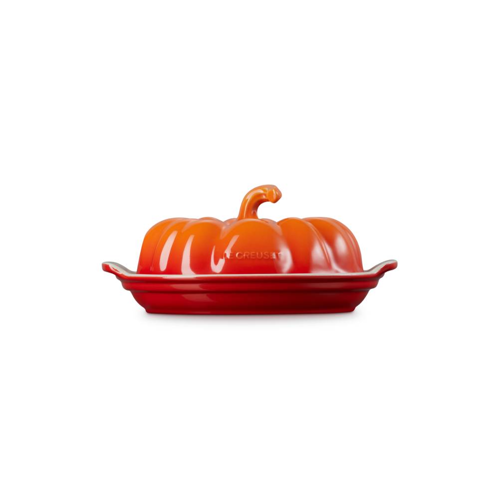 Pumpkin Stoneware Butter Dish image number 2