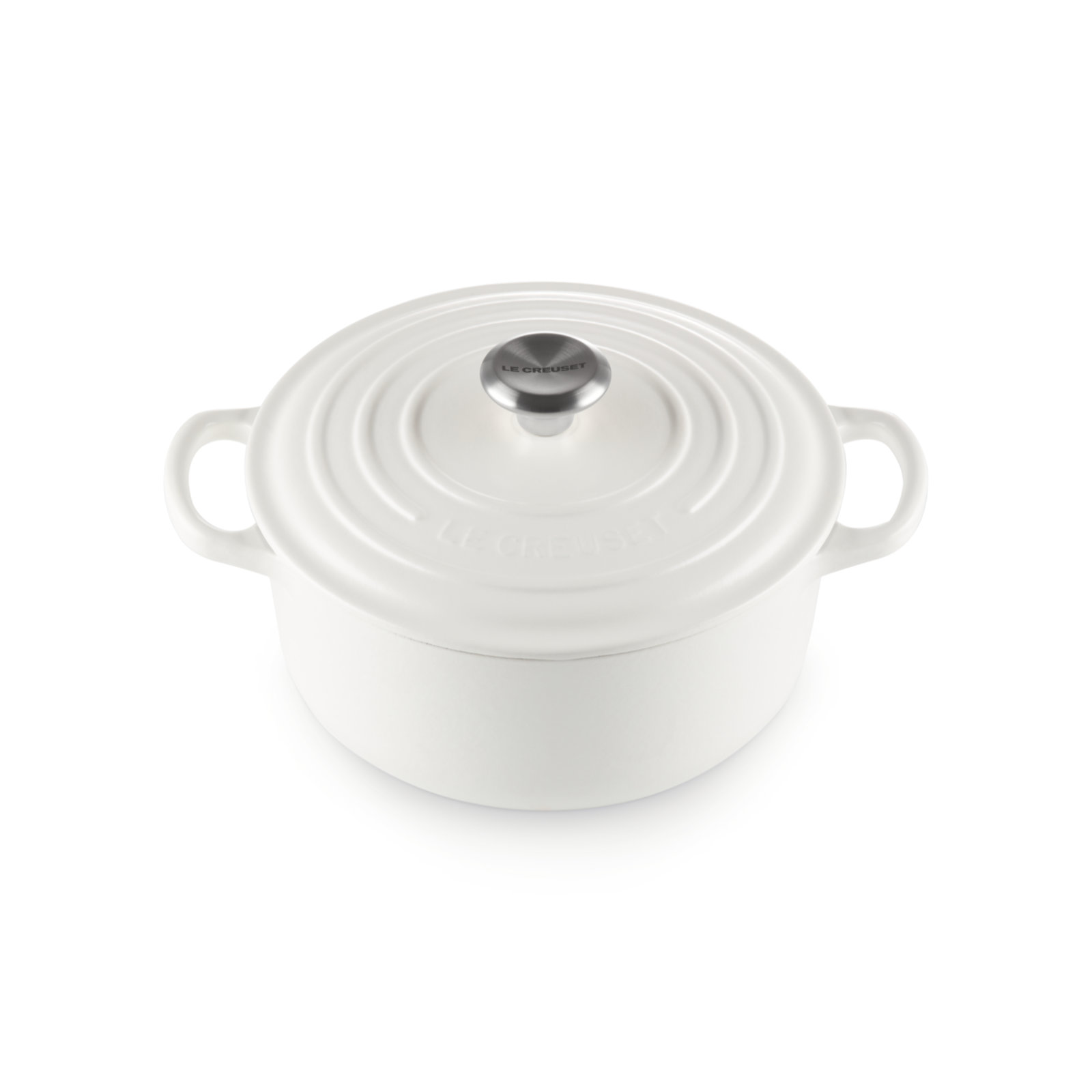 Round French Oven Silver Knob image number 1