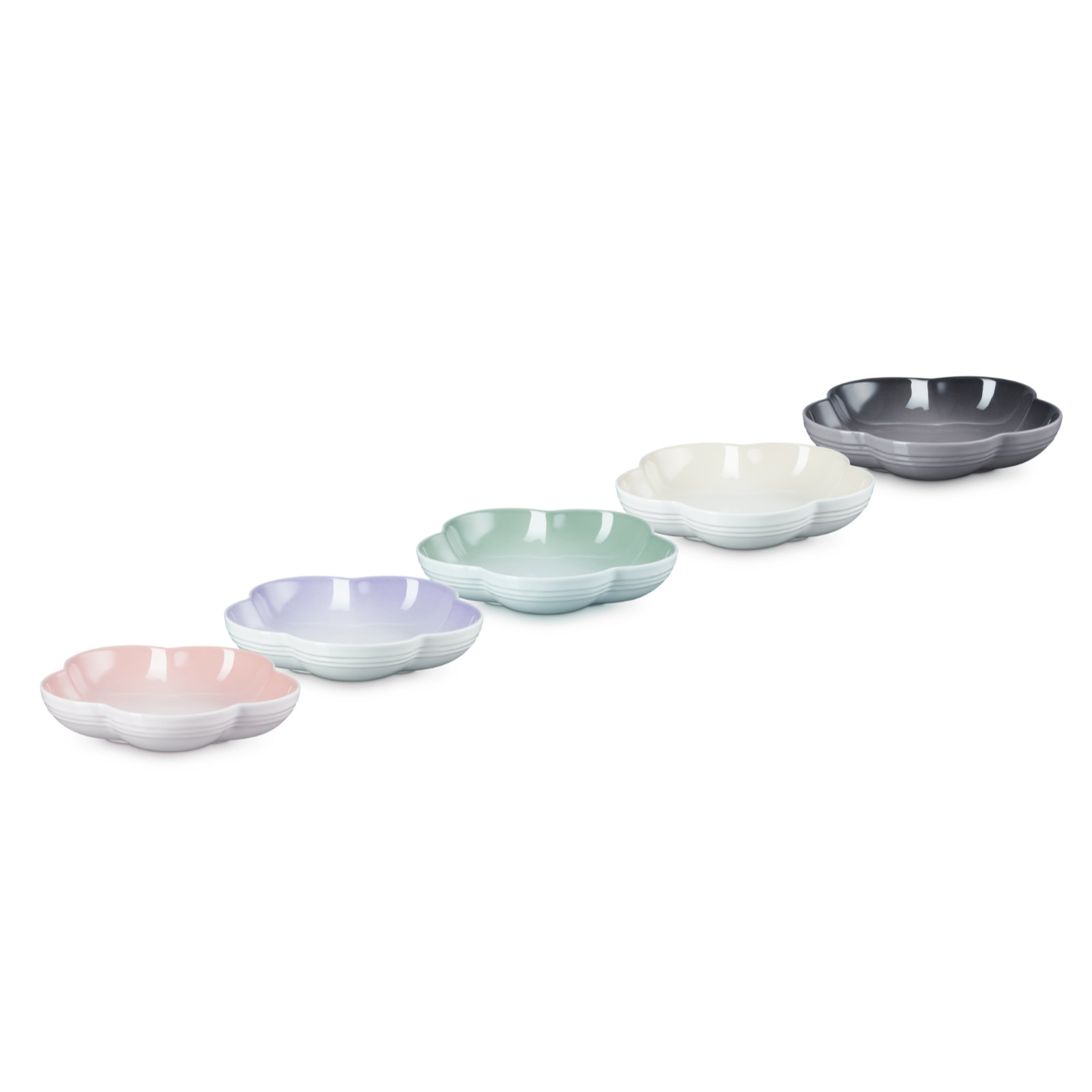 Set of 5 Flower Dish image number 1